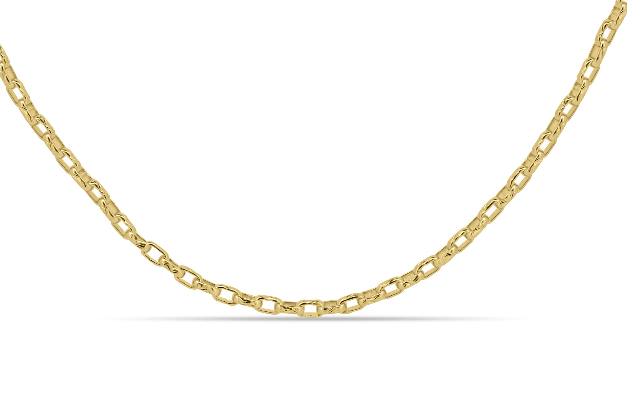 Mabel - 45cm Diamond Cut Chain - 9k Yellow Gold