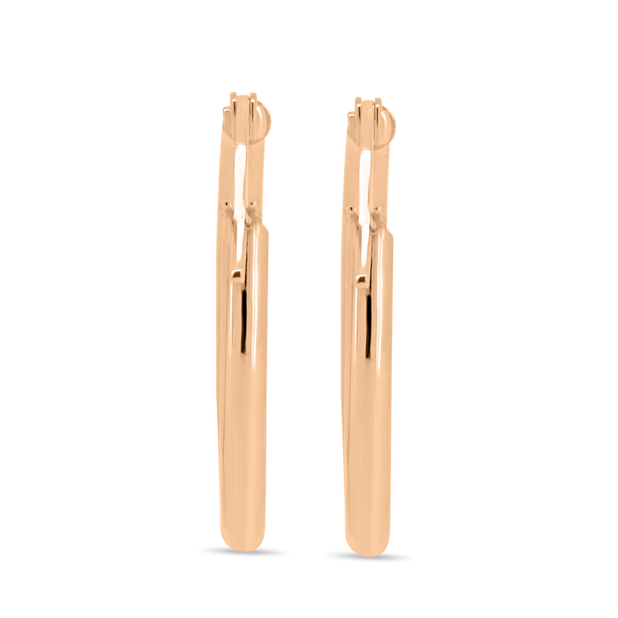 Alinta - 14k Hoop Earrings - 14k Rose Gold