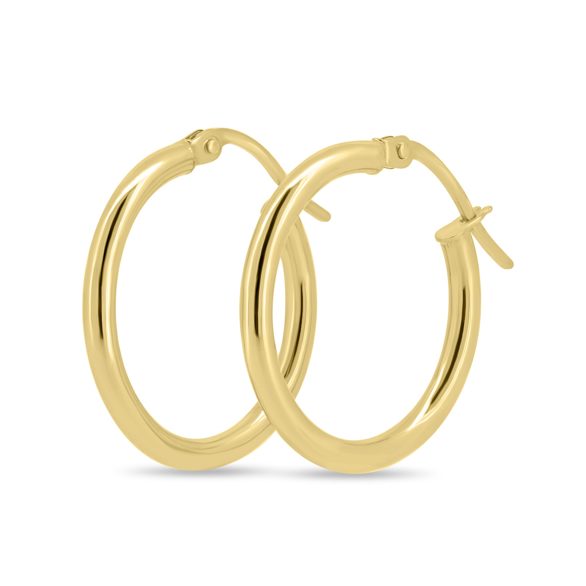 Alinta - 14k Hoop Earrings - 14k Yellow Gold