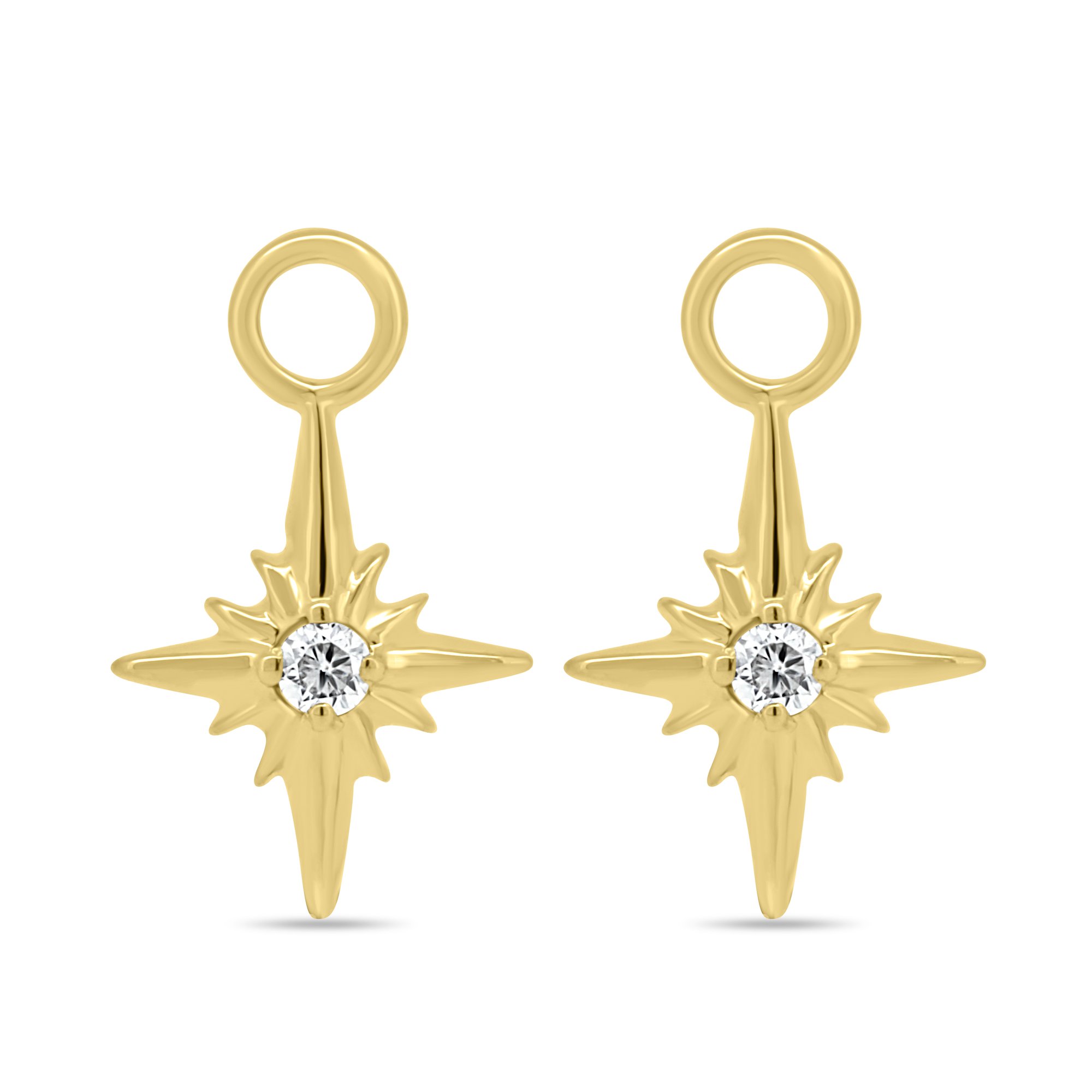 Mila - Star Earring Charm - 9k Yellow Gold