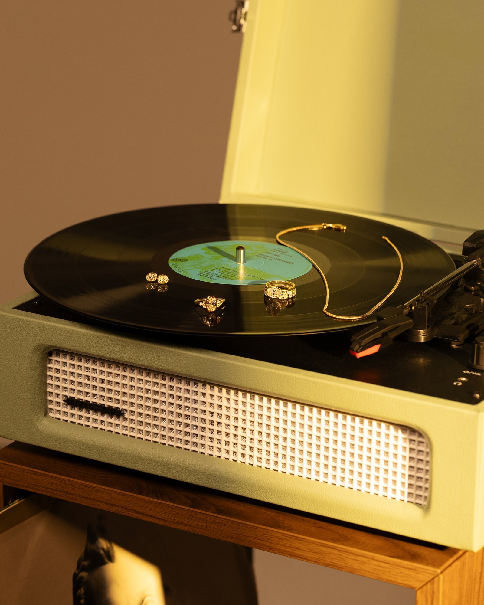 Miriam - Oval Bezel Earrings Lifestyle Image