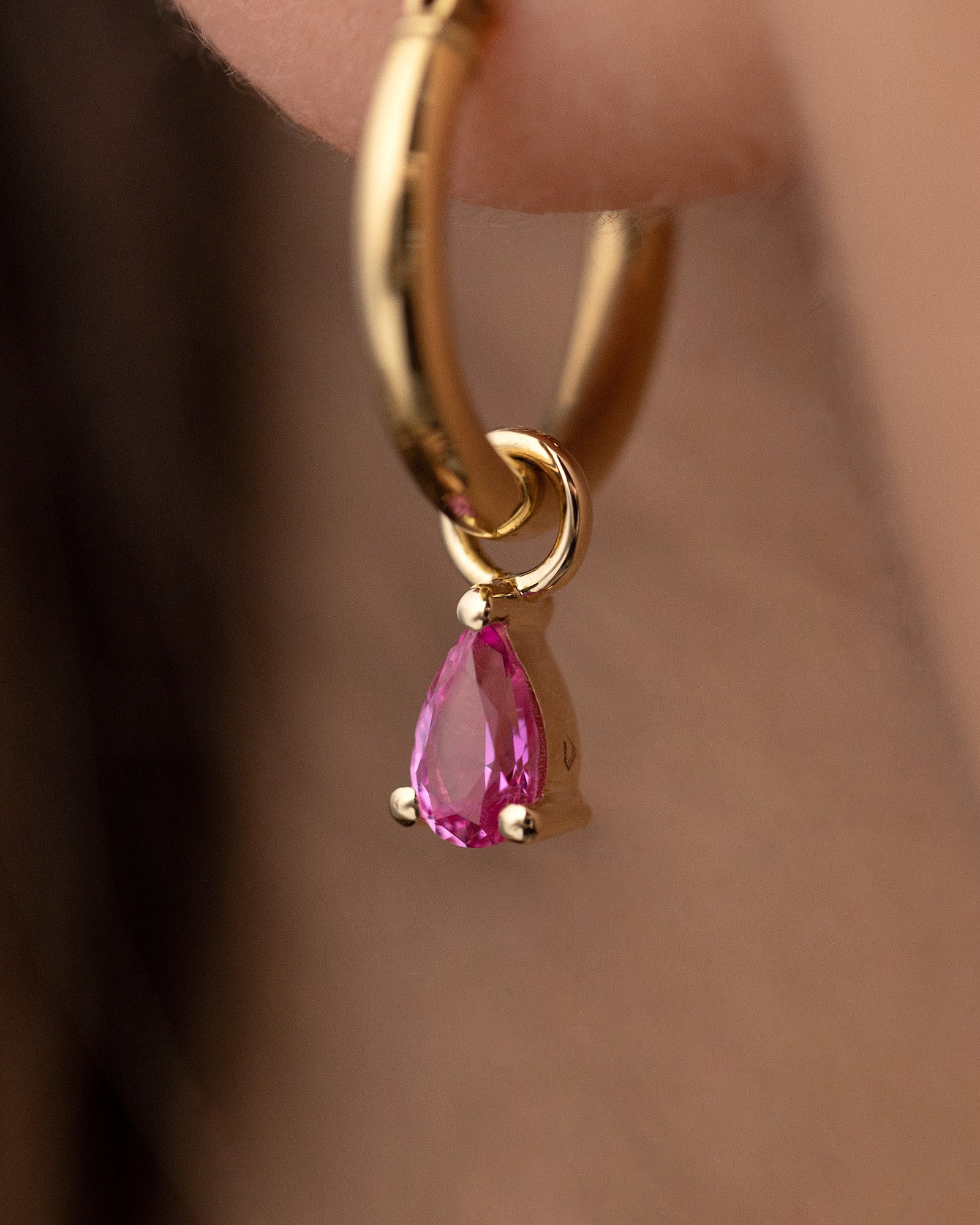 Tara  Pear Pink Sapphire Charms Lifestyle Image