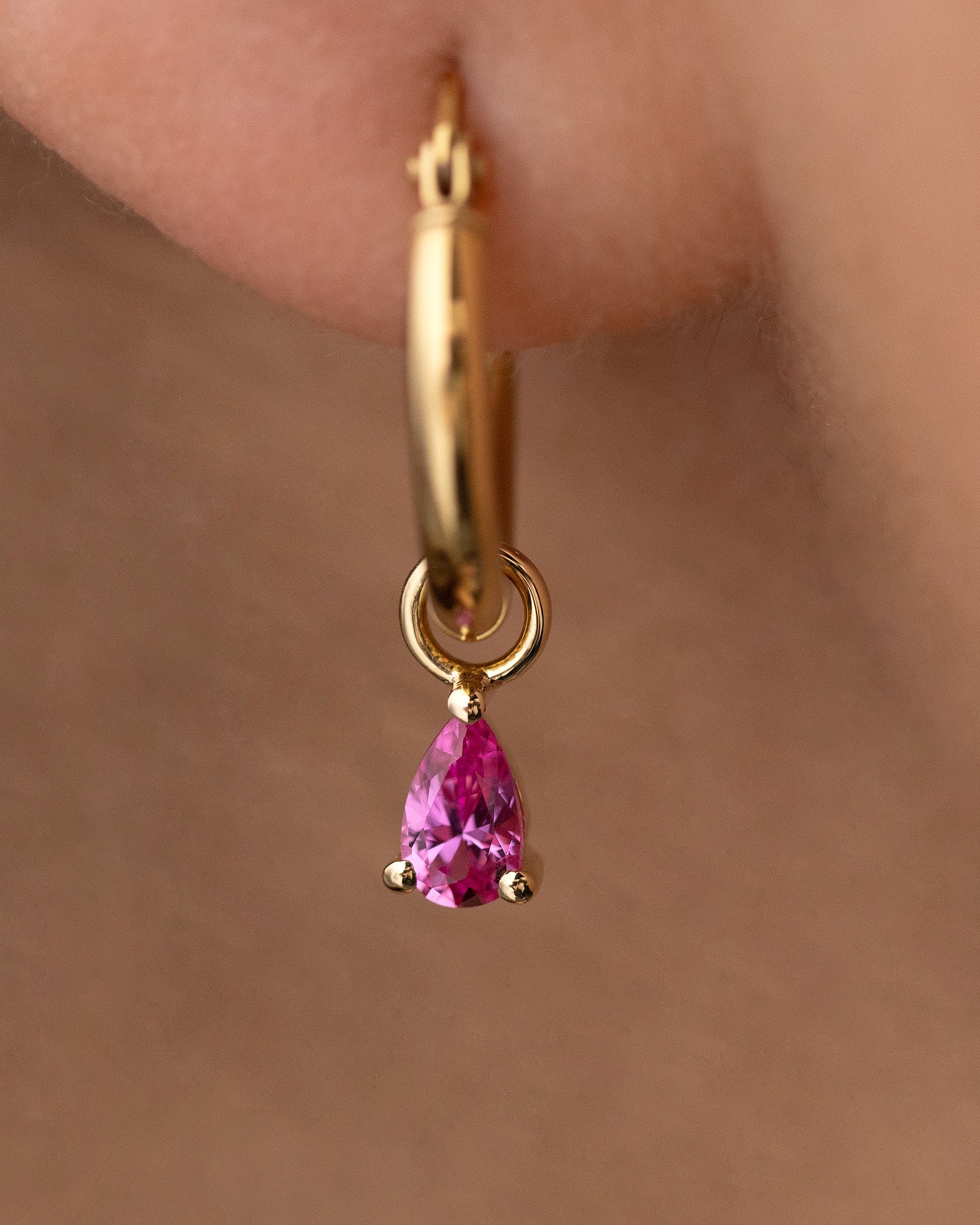 Tara  Pear Pink Sapphire Charms Lifestyle Image