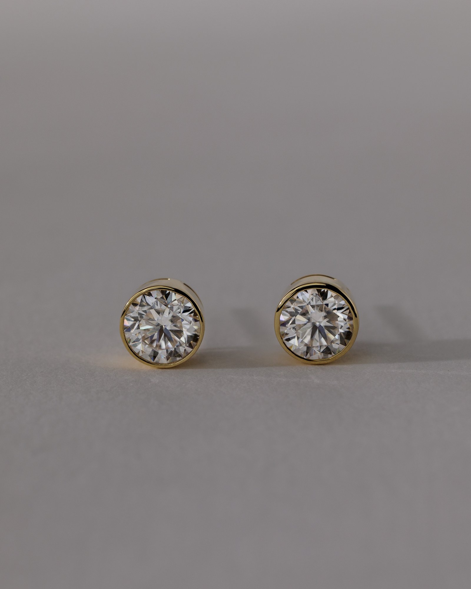 Tiana - Round Bezel Earrings Lifestyle Image