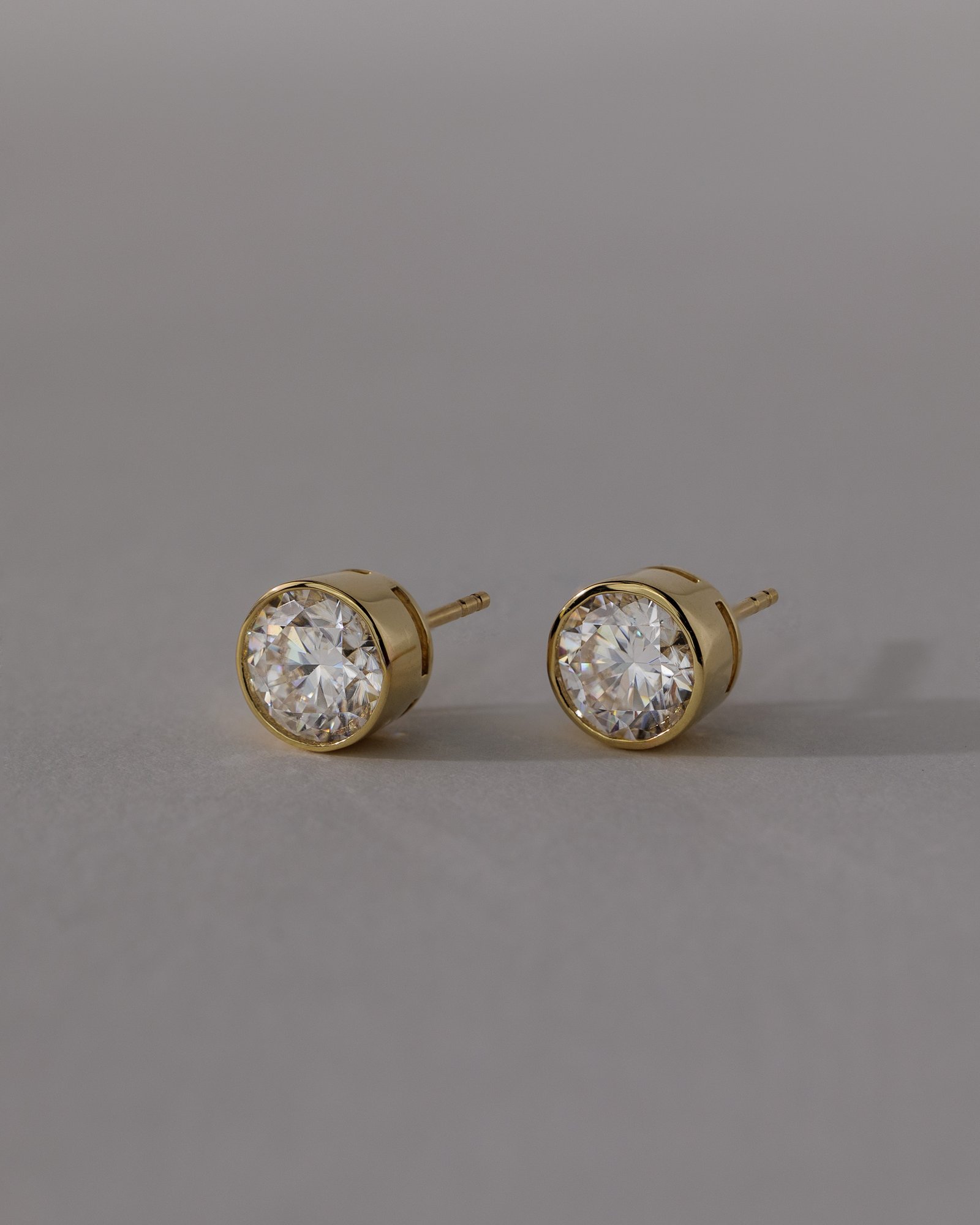 Tiana - Round Bezel Earrings Lifestyle Image