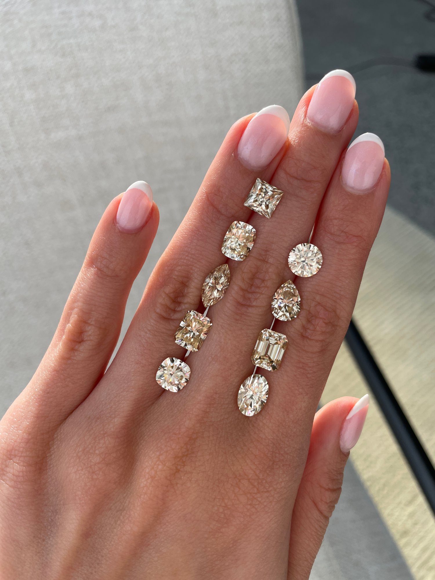 Radiant Moissanite Stone Lifestyle Image