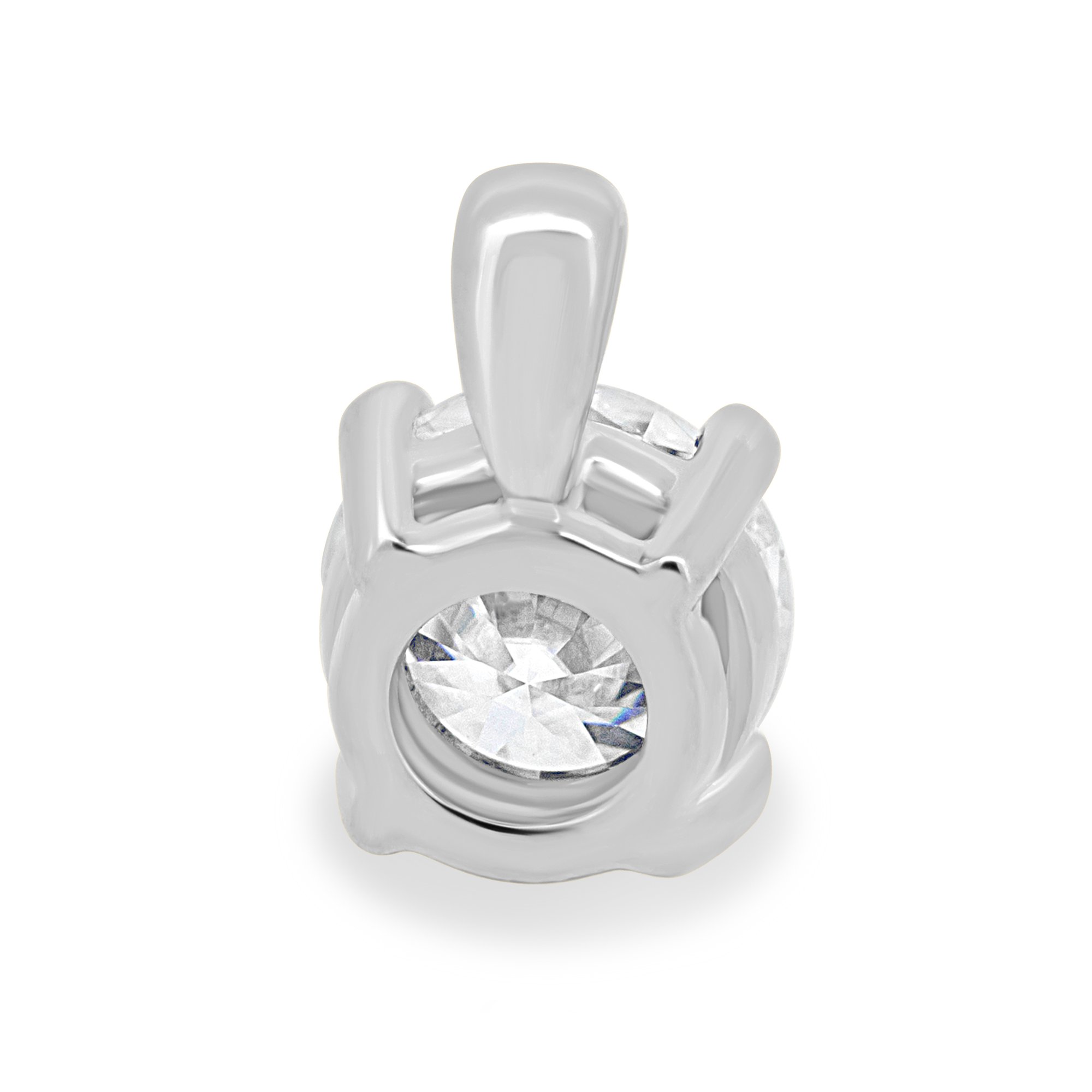 Aisling - Round Pendant - 18k White Gold