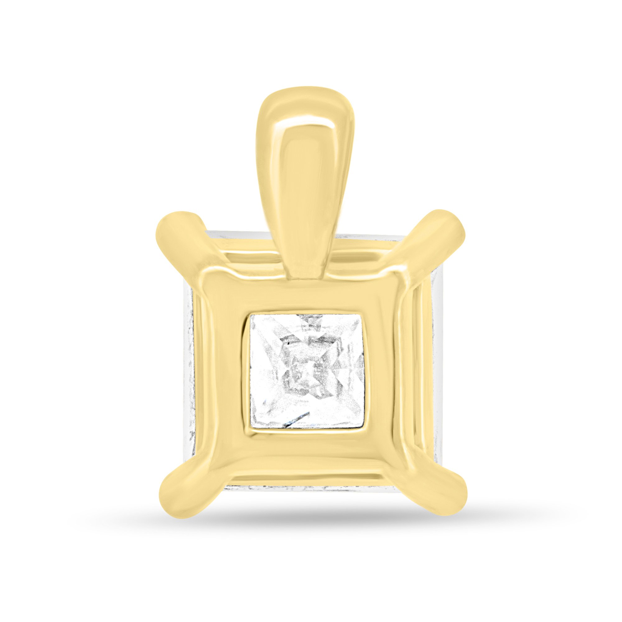 Chandler - Princess Pendant - 18k Yellow Gold