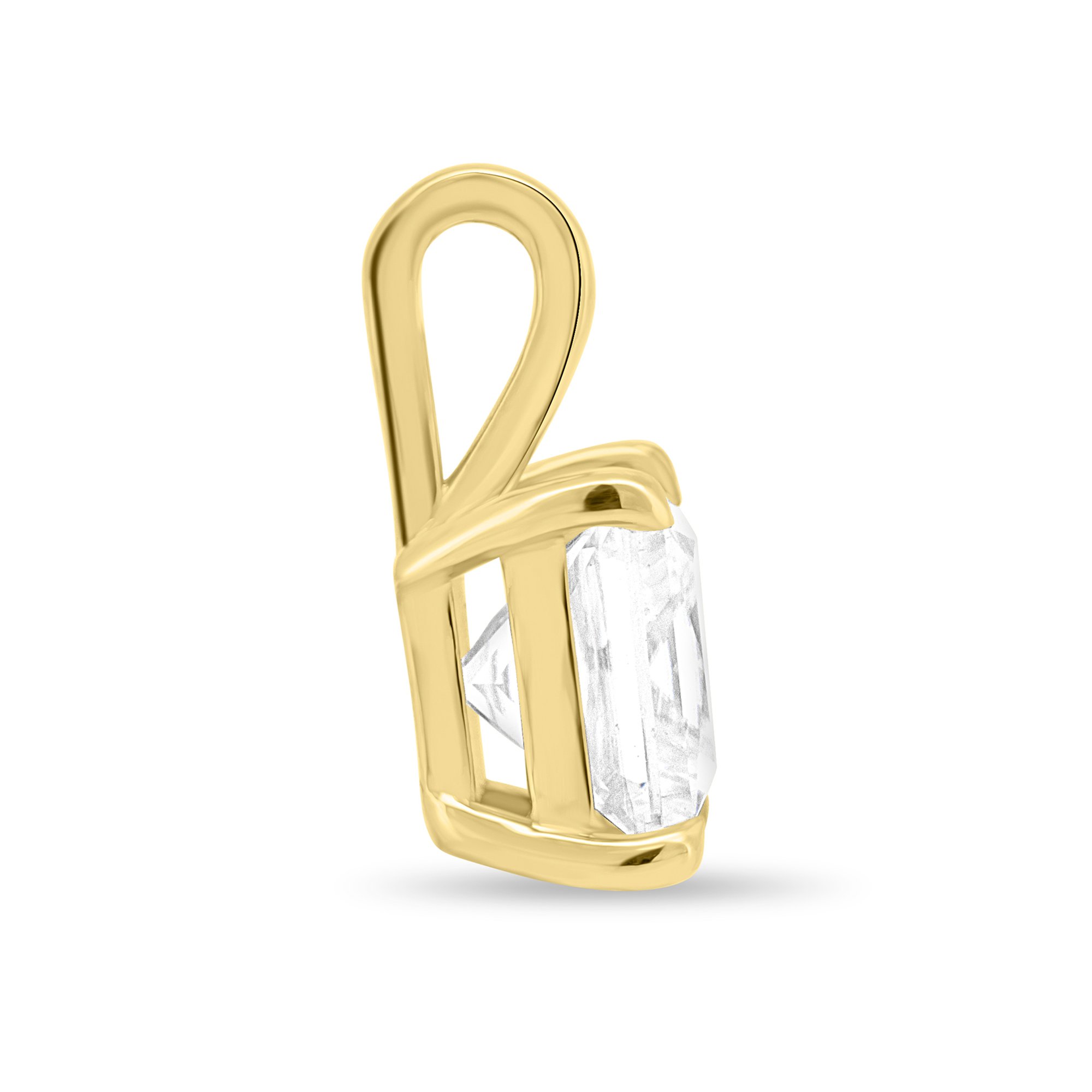 Chandler - Princess Pendant - 18k Yellow Gold