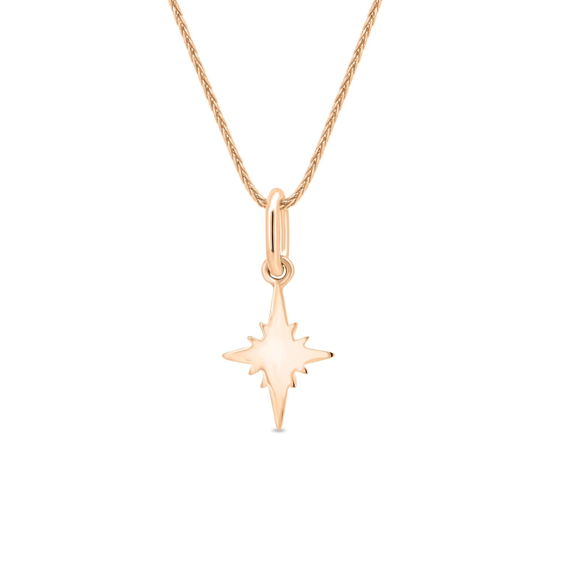 Gracie - Star Necklace Pendant - 9k Rose Gold
