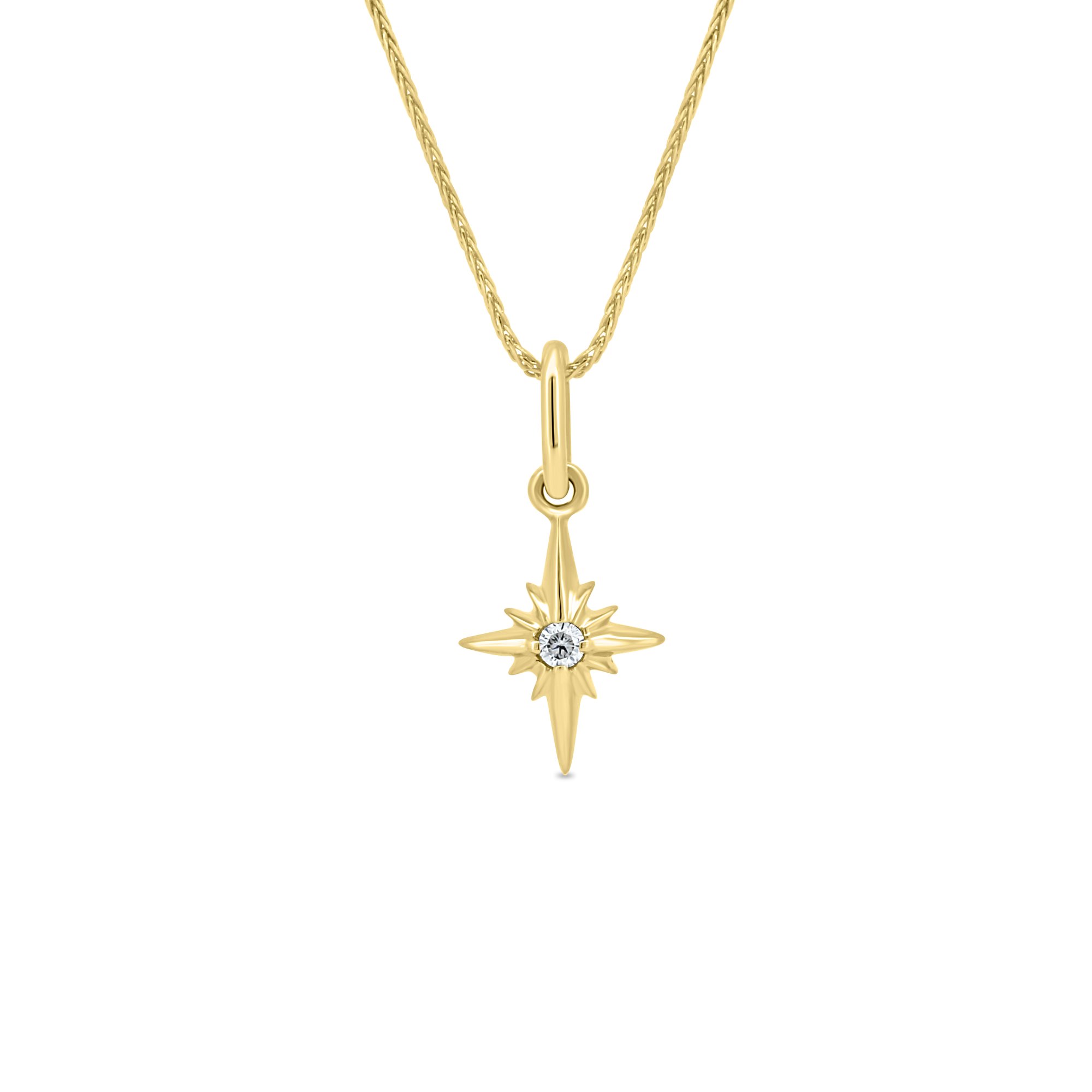 Gracie - Star Necklace Pendant - 9k Yellow Gold
