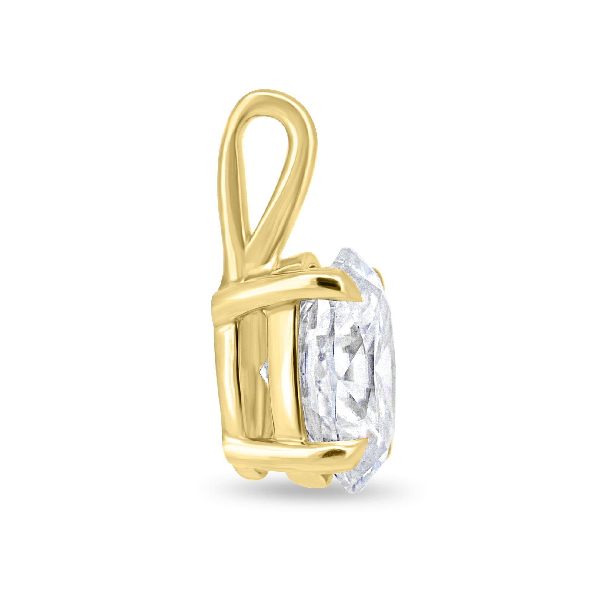 Kenzie - Oval Pendant - 18k Yellow Gold