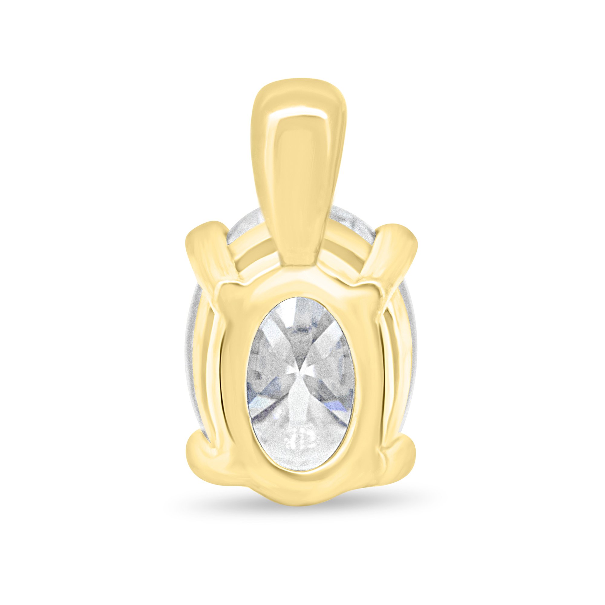 Kenzie - Oval Pendant - 18k Yellow Gold