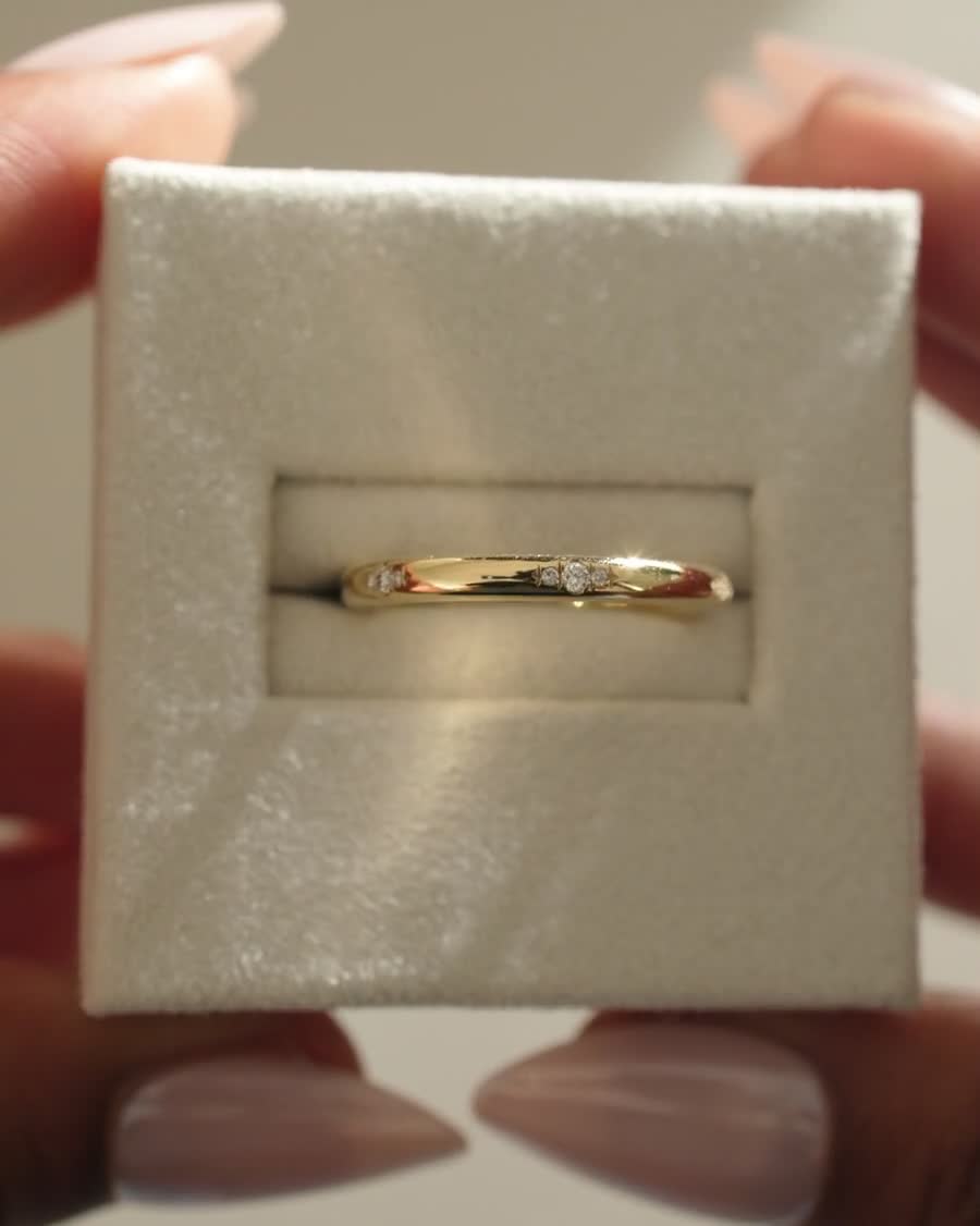 18k Yellow Gold | Lab Diamond melee stones | #2