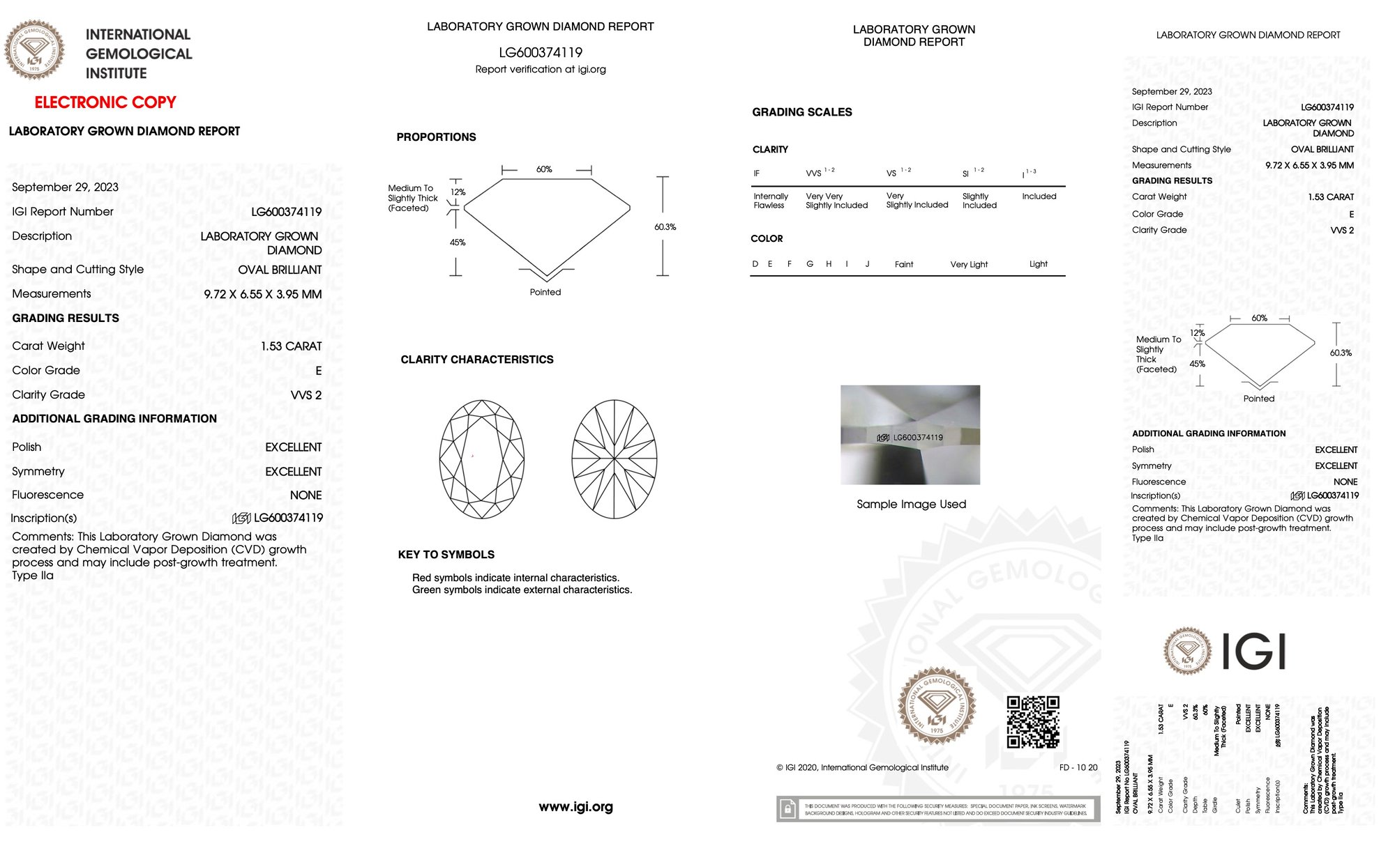 18k Rose Gold | 1.53ct - E - VVS2 Oval Lab Diamond | Lab Diamond side stones