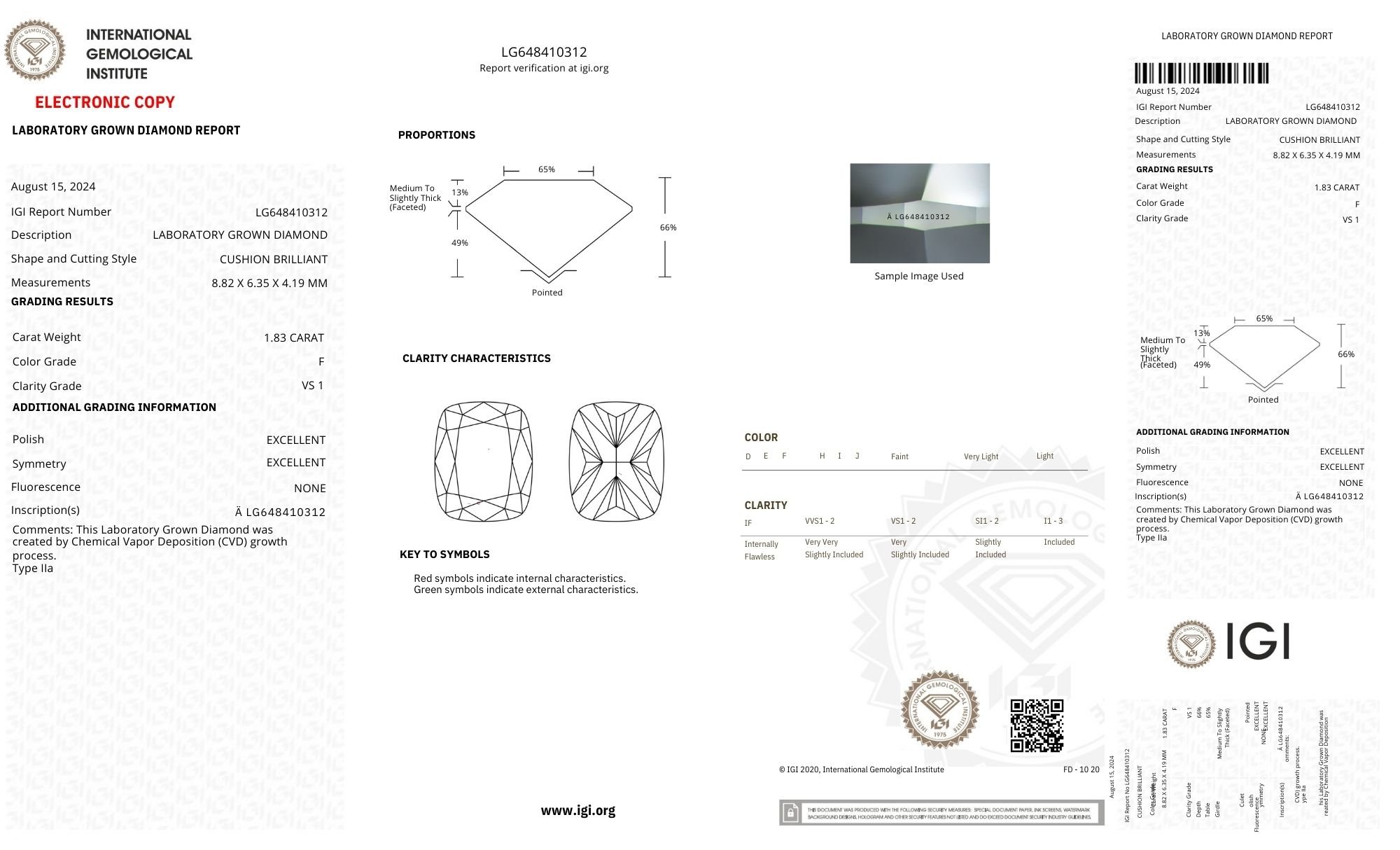 18k Yellow Gold | High Set | 1.83ct - F - VS1 Elongated Cushion Lab Diamond | Lab Diamond side stones