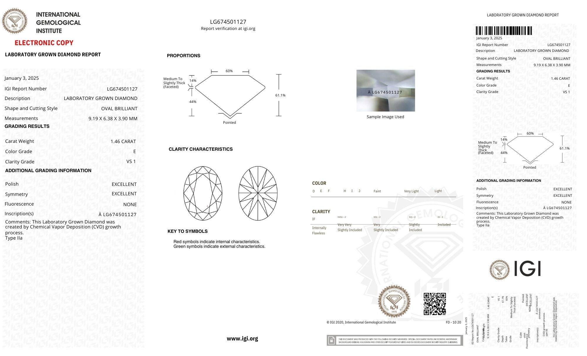 18k Yellow Gold | Low Set | 1.46ct - E - VS1 Oval Lab Diamond | Lab Diamond side stones