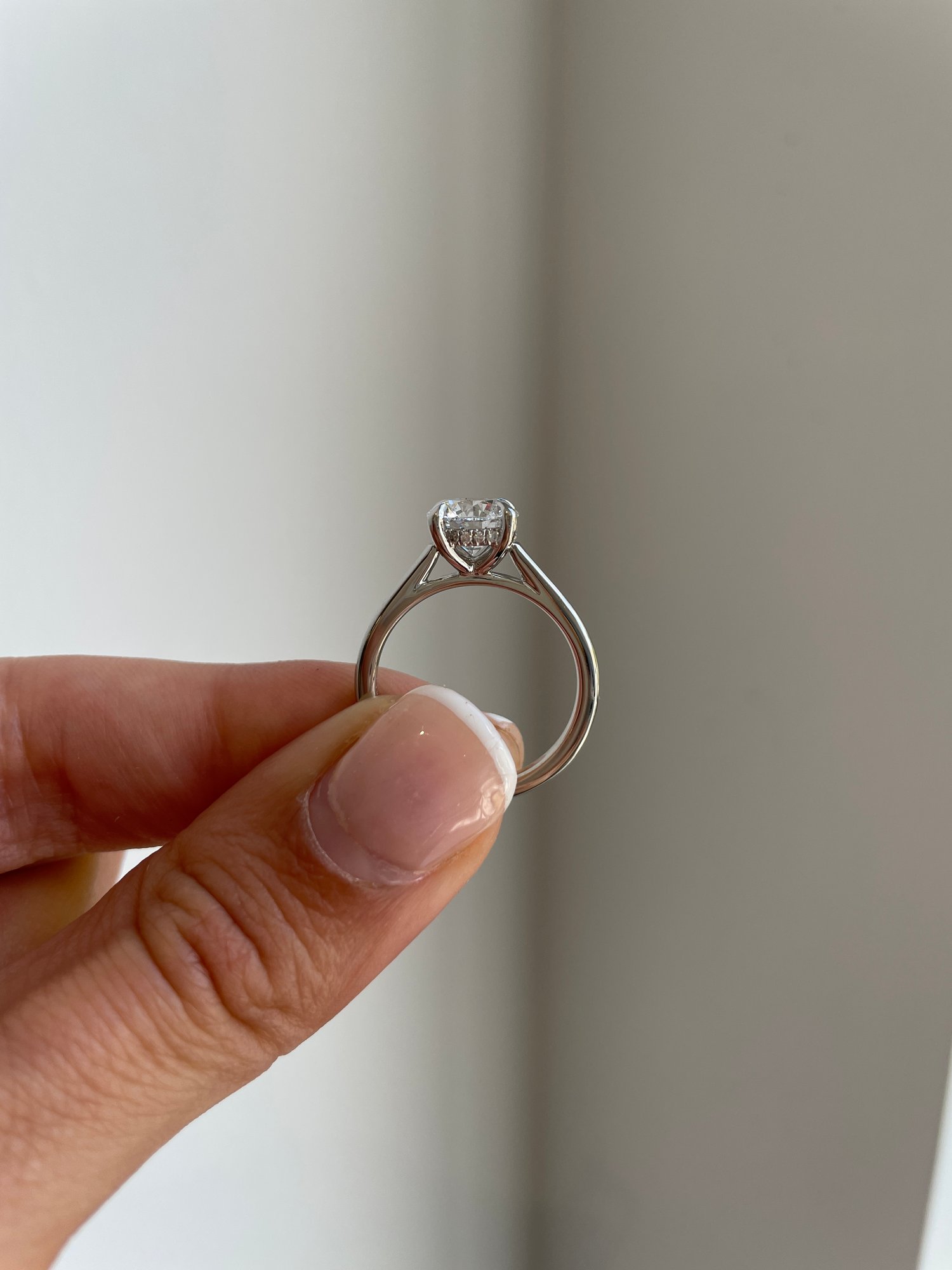 Platinum | 1.62ct - D - VS1 Round Lab Diamond | Lab Diamond side stones