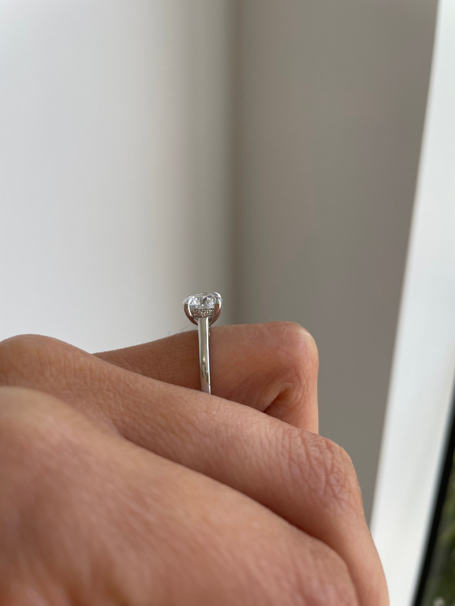 Platinum | 1.62ct - D - VS1 Round Lab Diamond | Lab Diamond side stones