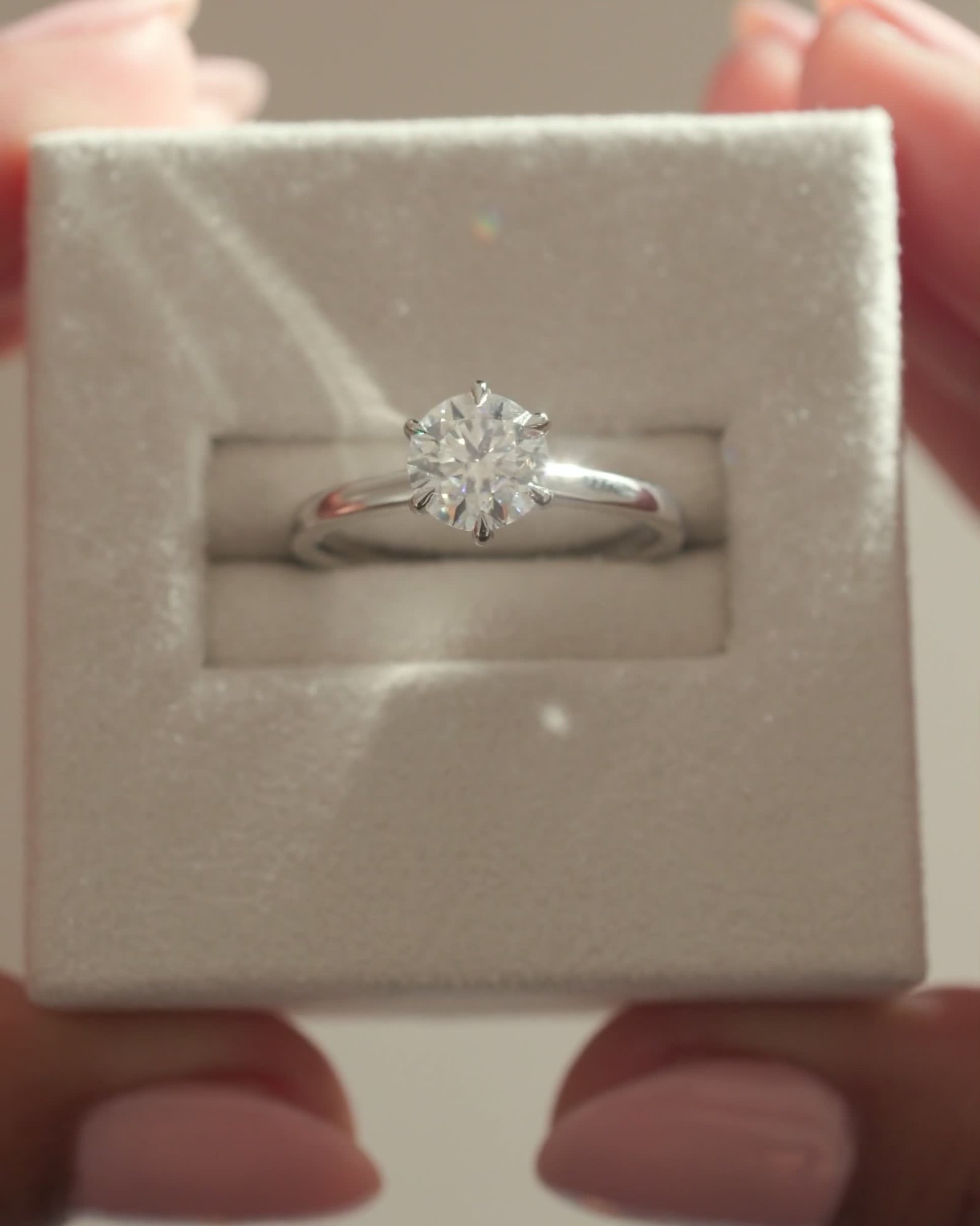 Platinum | 6.5mm Round Moissanite