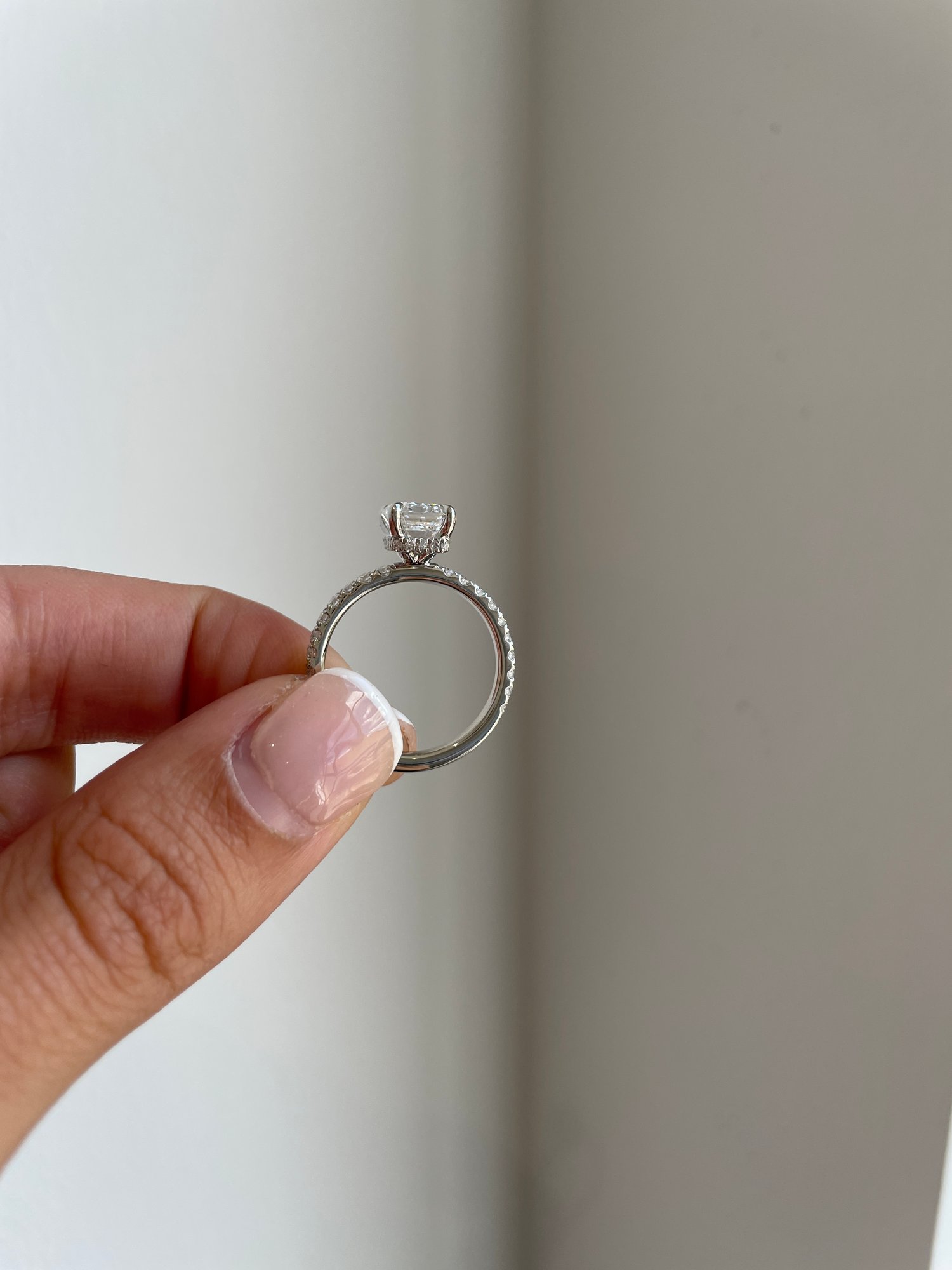 Platinum | 2ct - E - VS2 Emerald Lab Diamond | Lab Diamond side stones