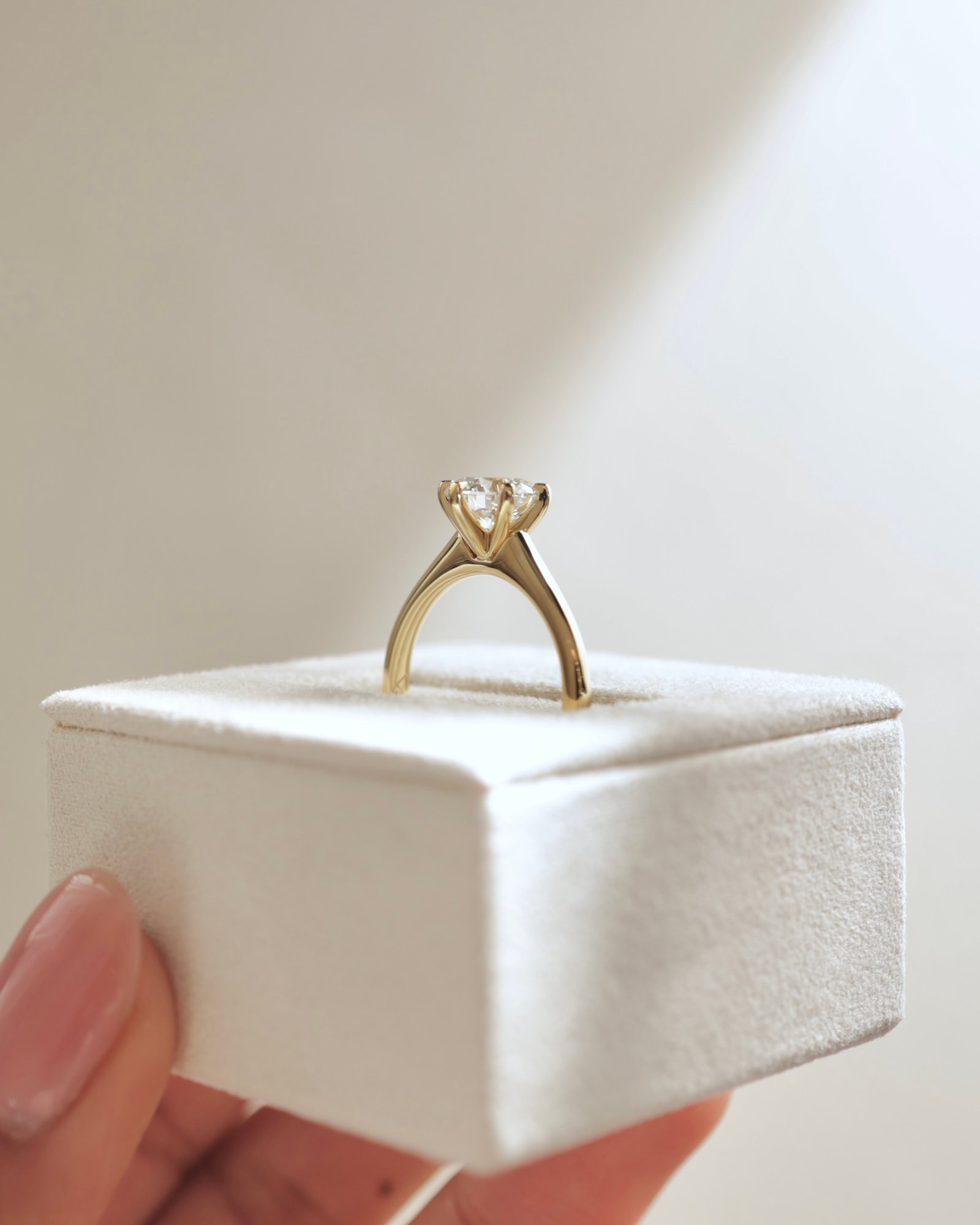 18k Yellow Gold | 1.4ct - F - VS1 Round Lab Diamond