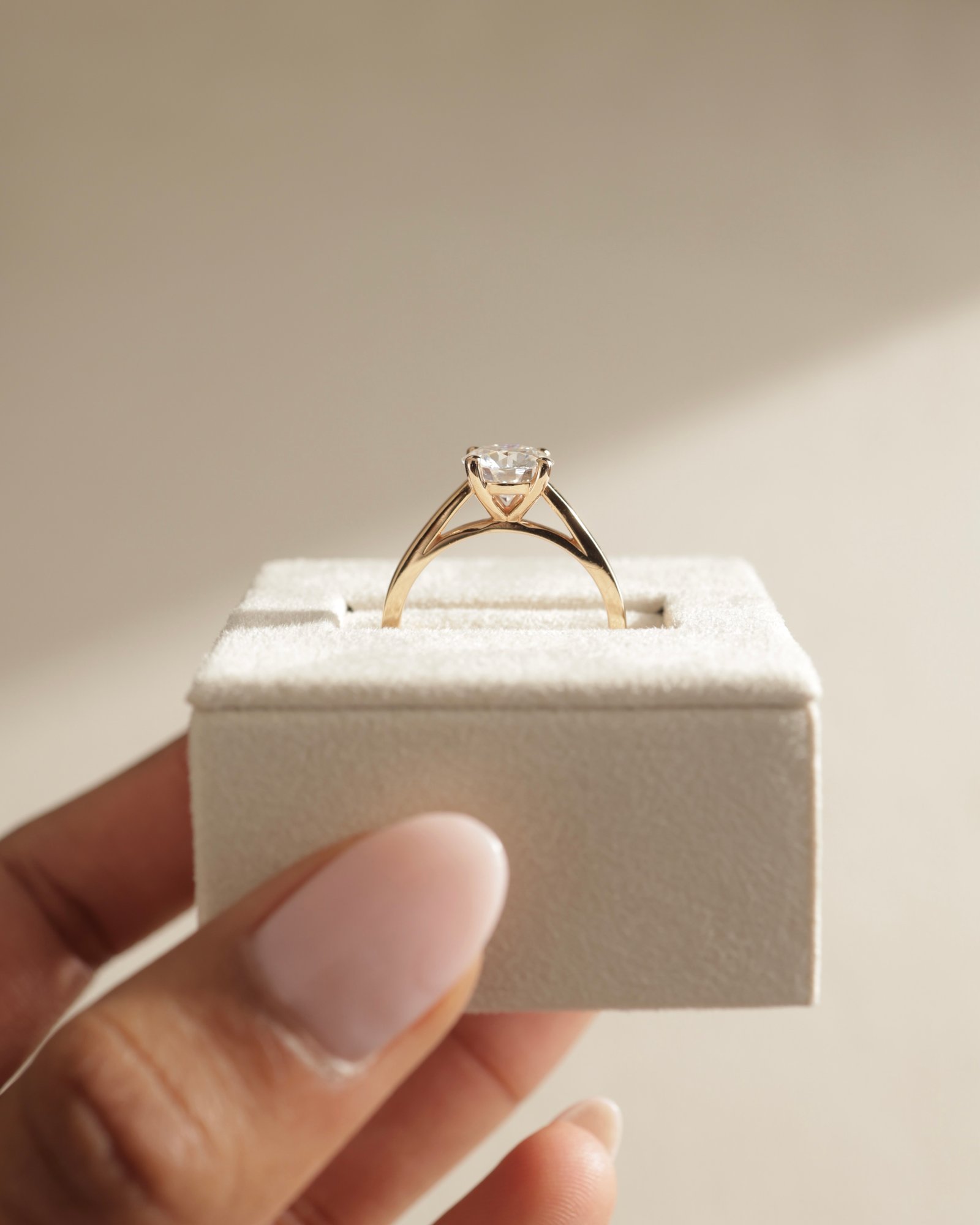 18k Rose Gold | 7.5mm Round Moissanite