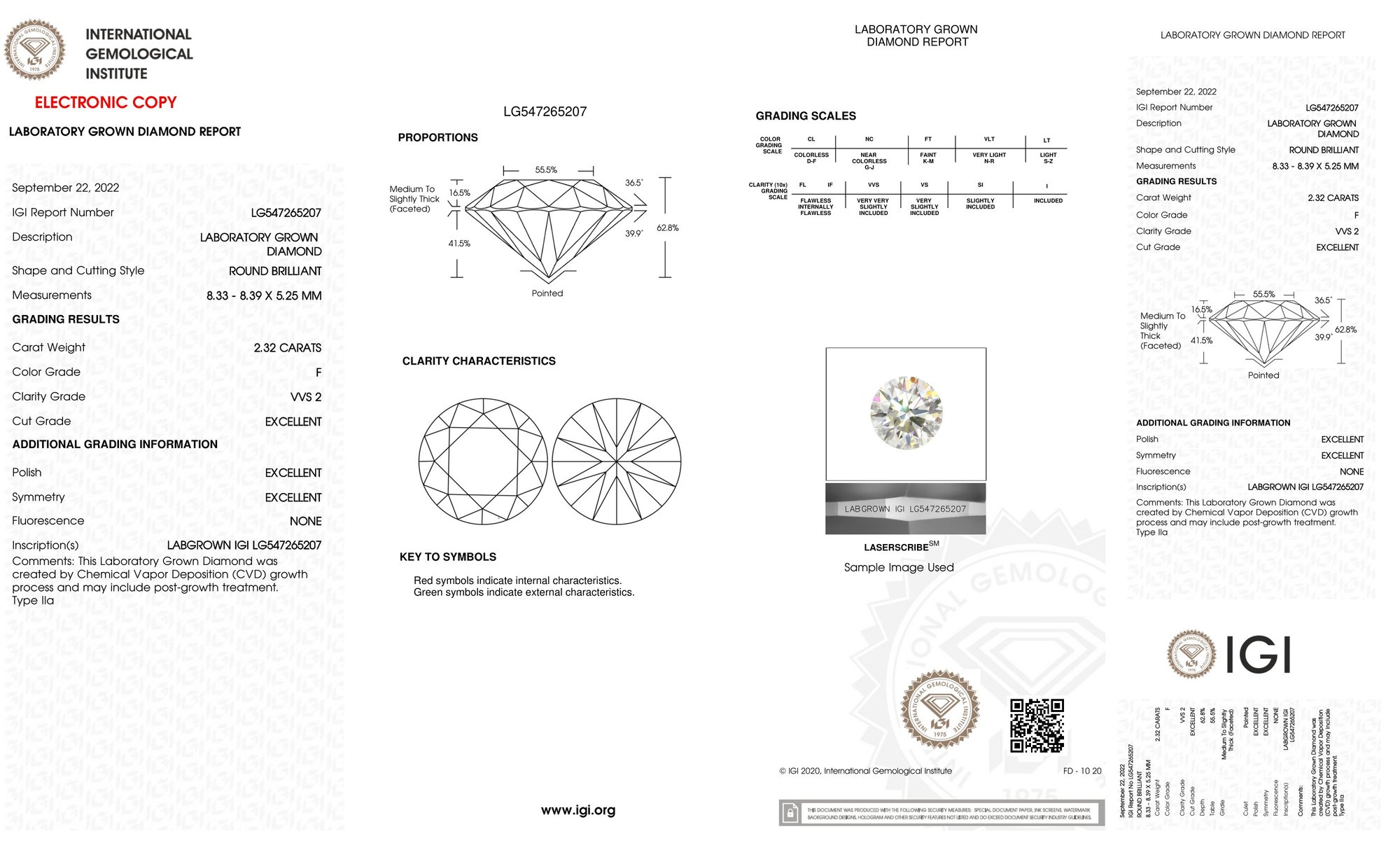 18k Yellow Gold | 2.32ct - F - VVS2 Round Lab Diamond | Lab Diamond side stones