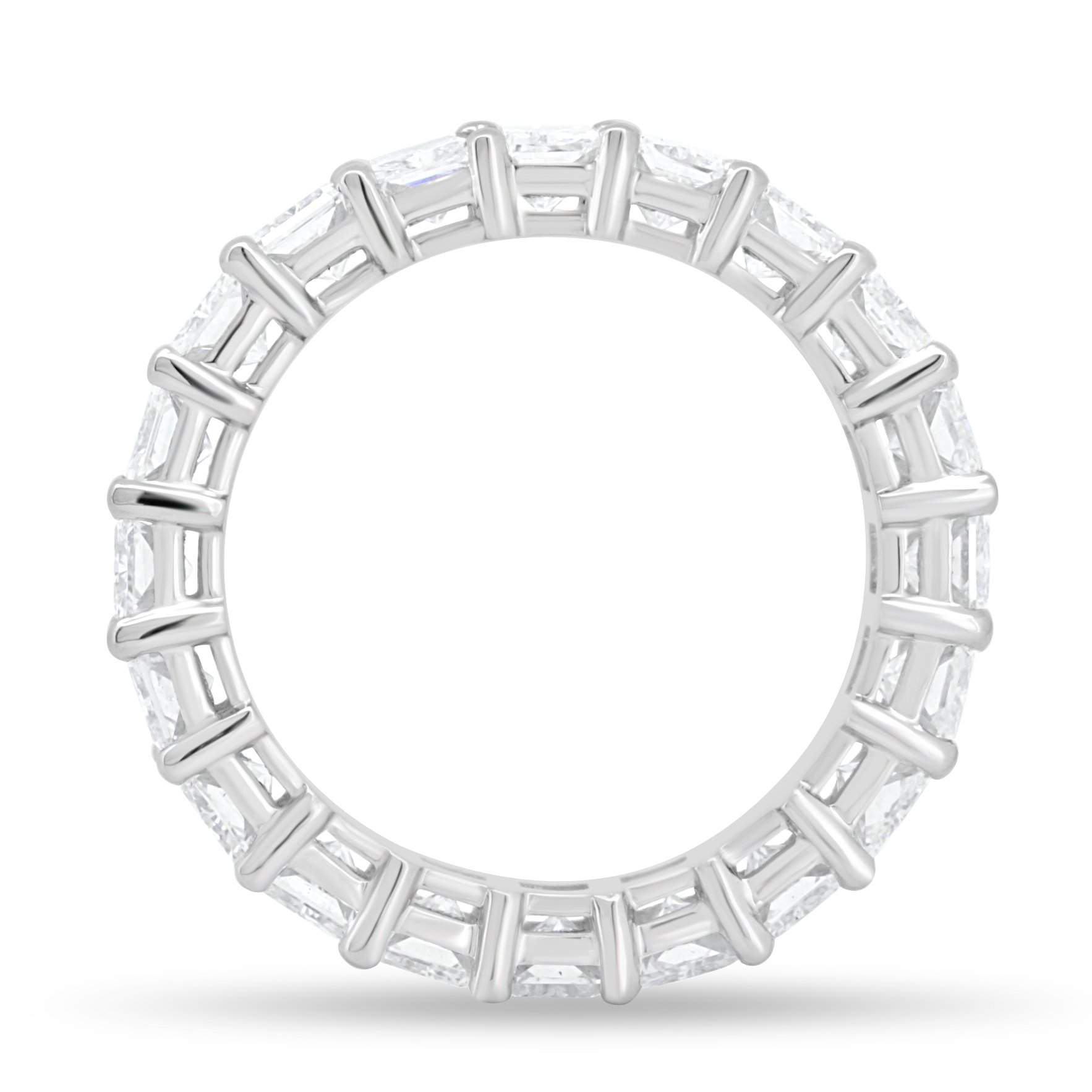 Adeline - Radiant Full Eternity Ring - Full Eternity 18k White Gold