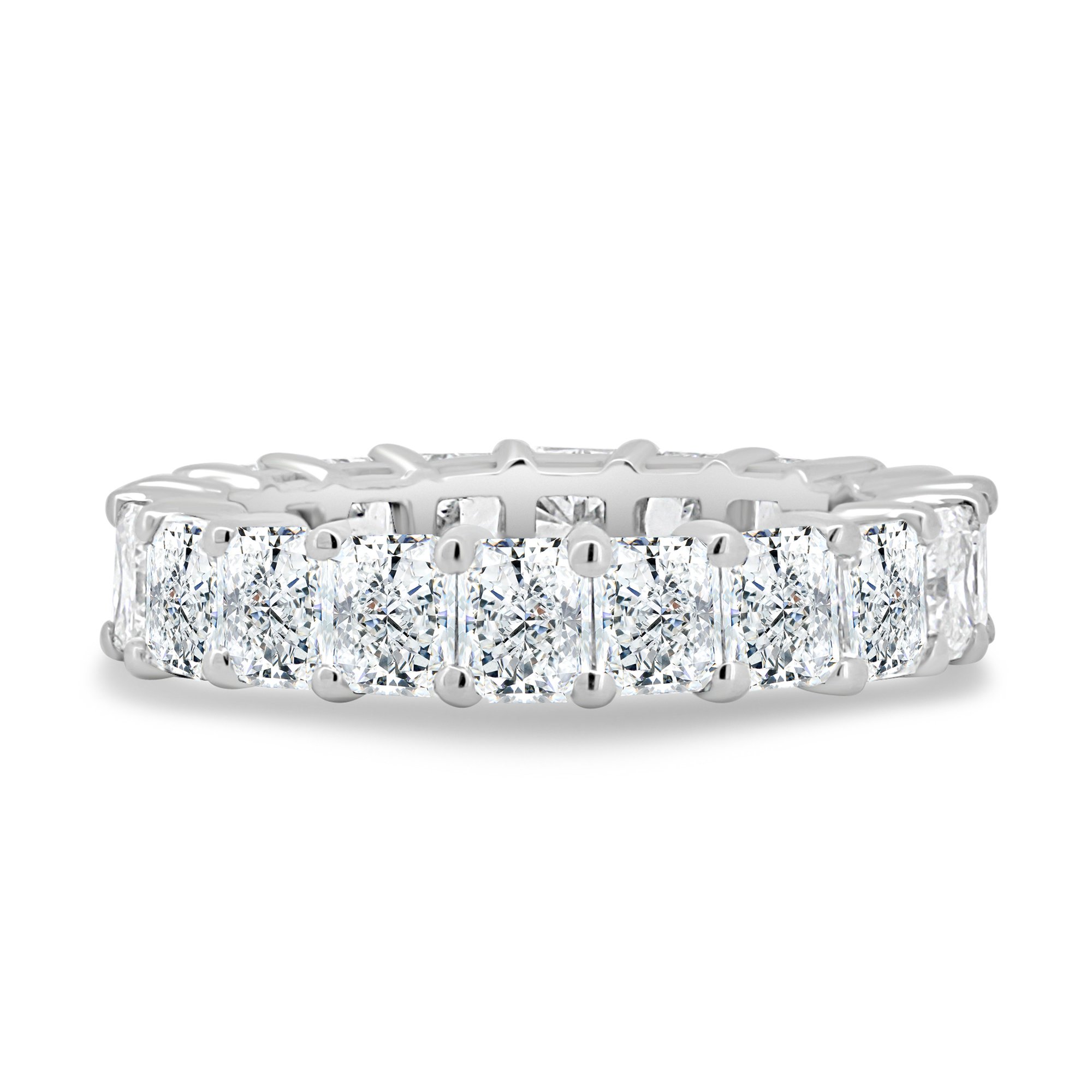 Adeline - Radiant Full Eternity Ring - Full Eternity 18k White Gold