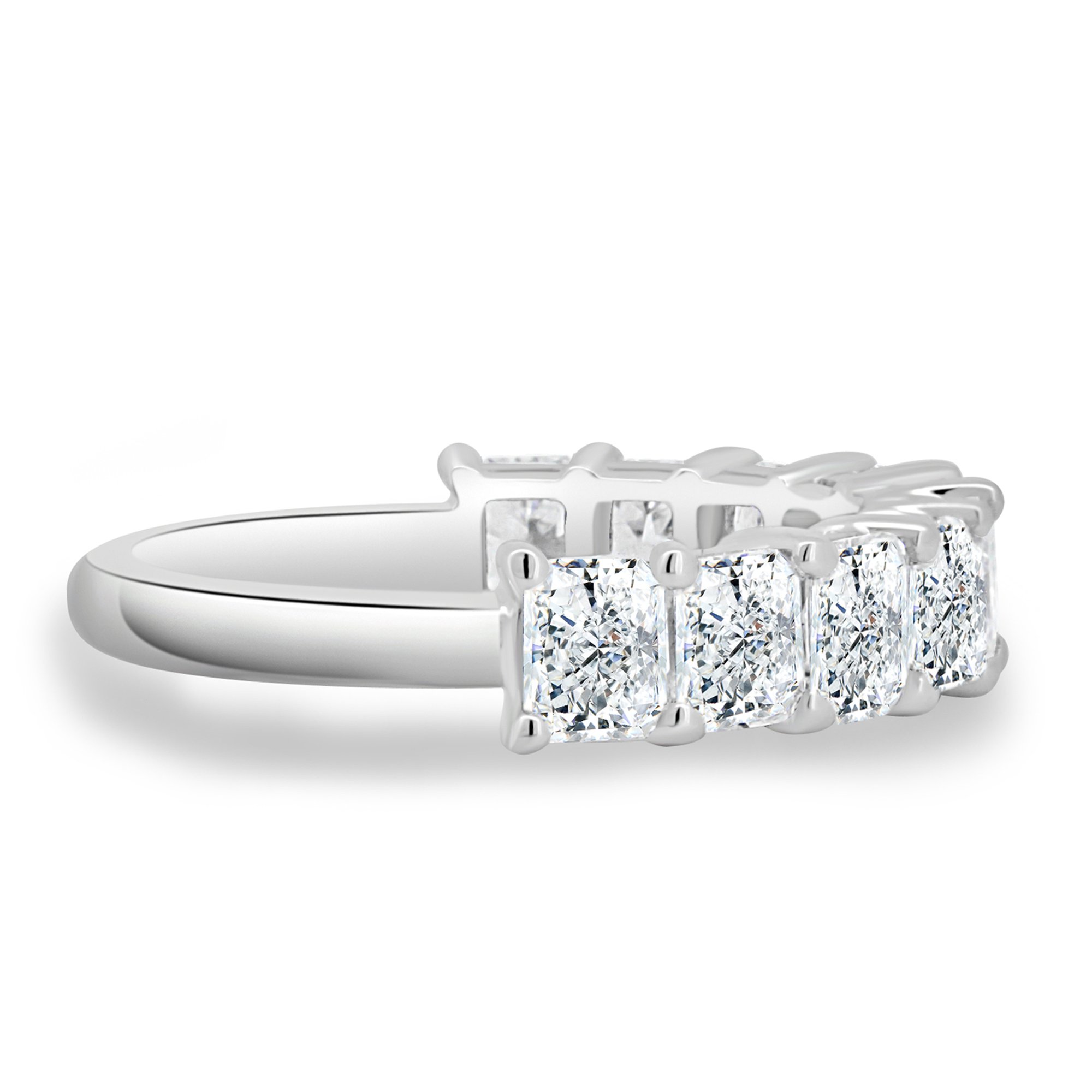 Adeline - Radiant Full Eternity Ring - Half Eternity 18k White Gold