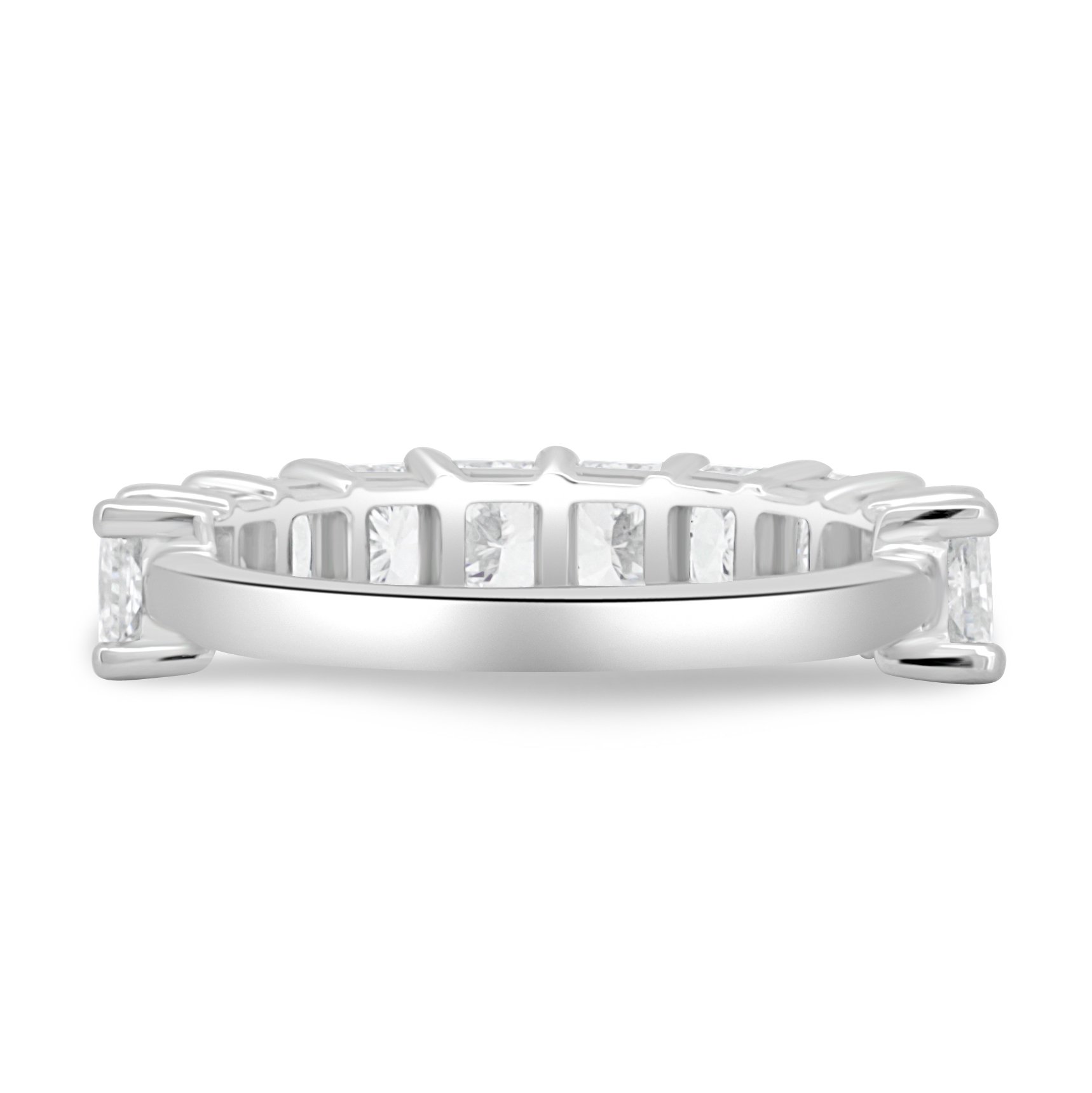 Adeline - Radiant Full Eternity Ring - Half Eternity 18k White Gold