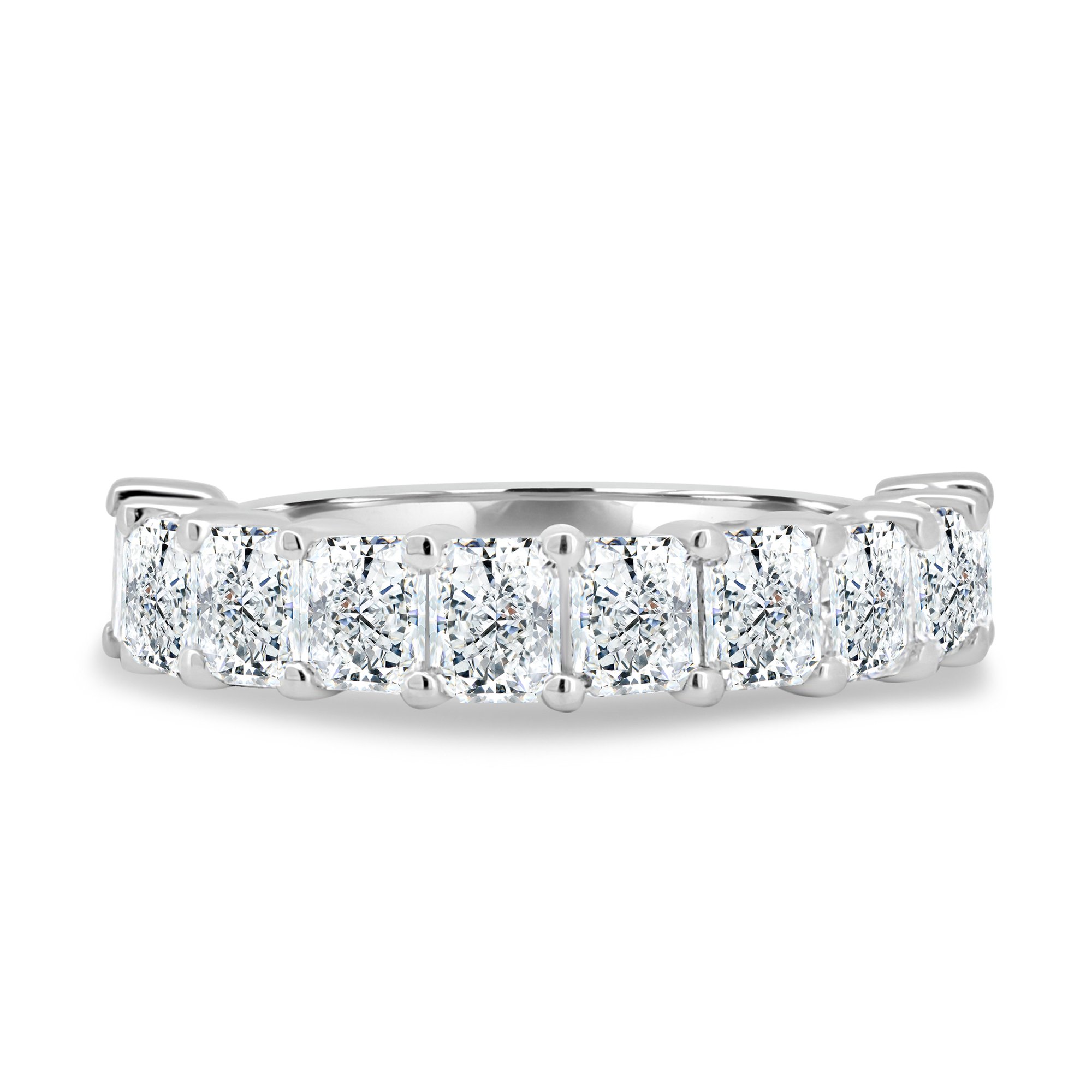 Adeline - Radiant Full Eternity Ring - Half Eternity 18k White Gold