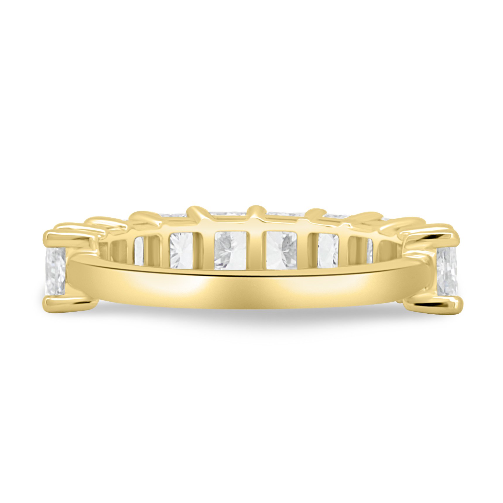 Adeline - Radiant Full Eternity Ring - Half Eternity 18k Yellow Gold