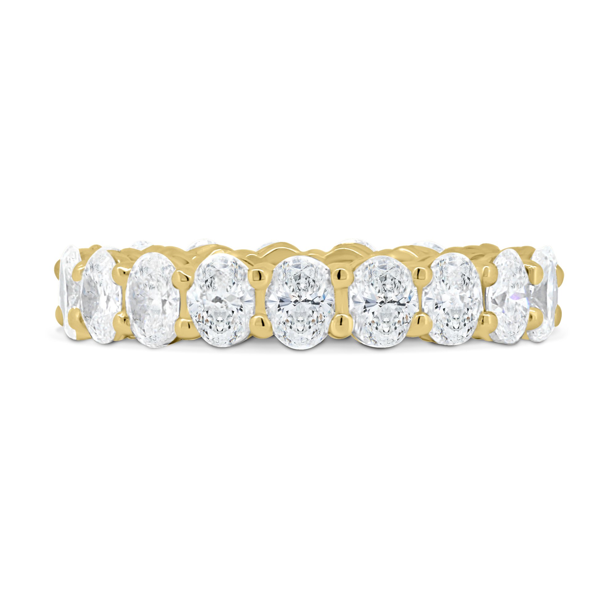 Alexandra - Oval Eternity Ring - Full Eternity 18k Yellow Gold
