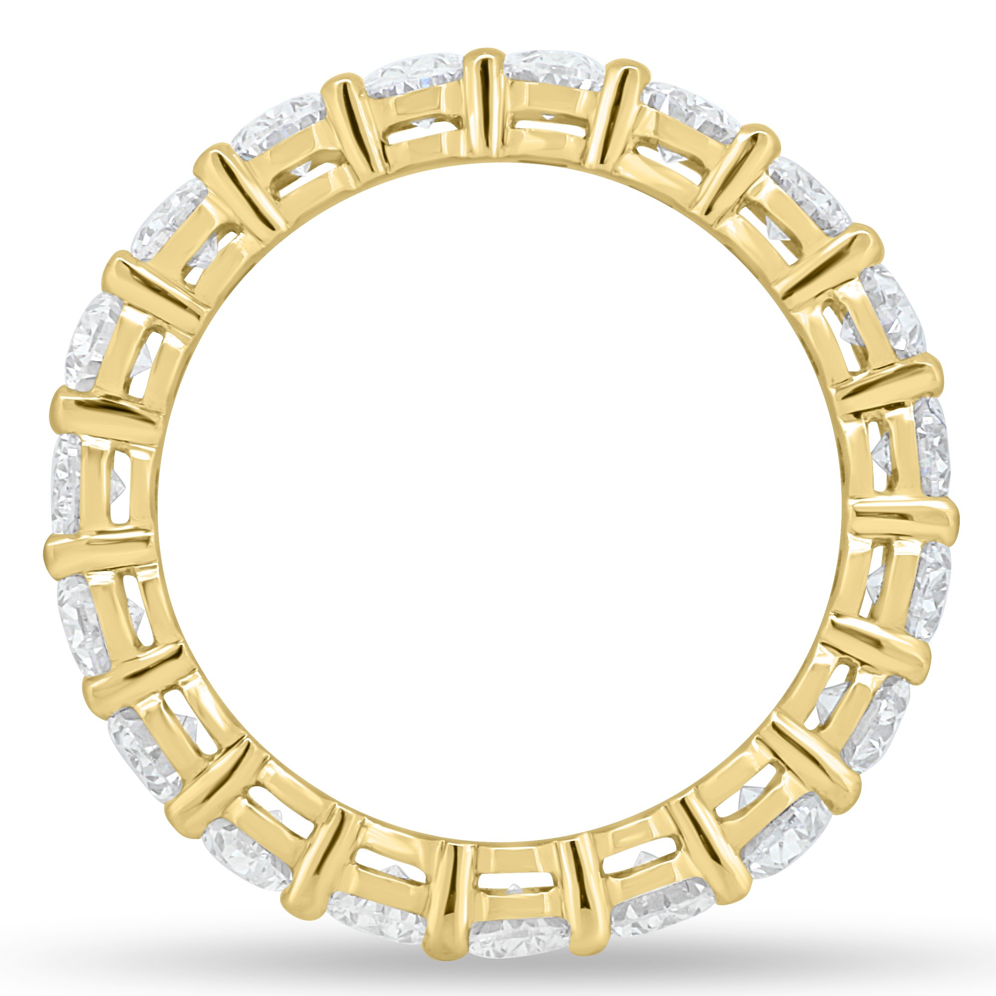 Alexandra - Oval Eternity Ring - Full Eternity 18k Yellow Gold