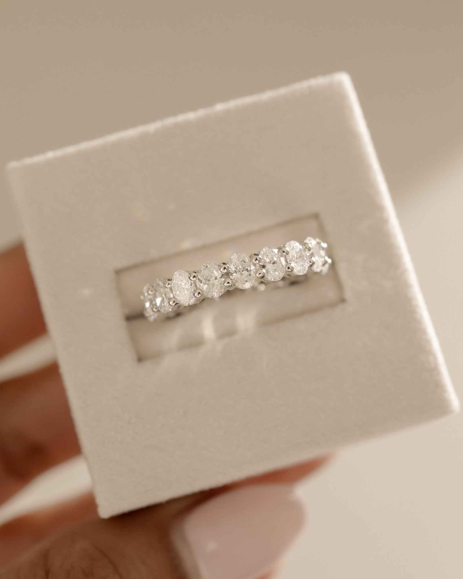 Alexandra - Oval Eternity Ring Lifestyle Image