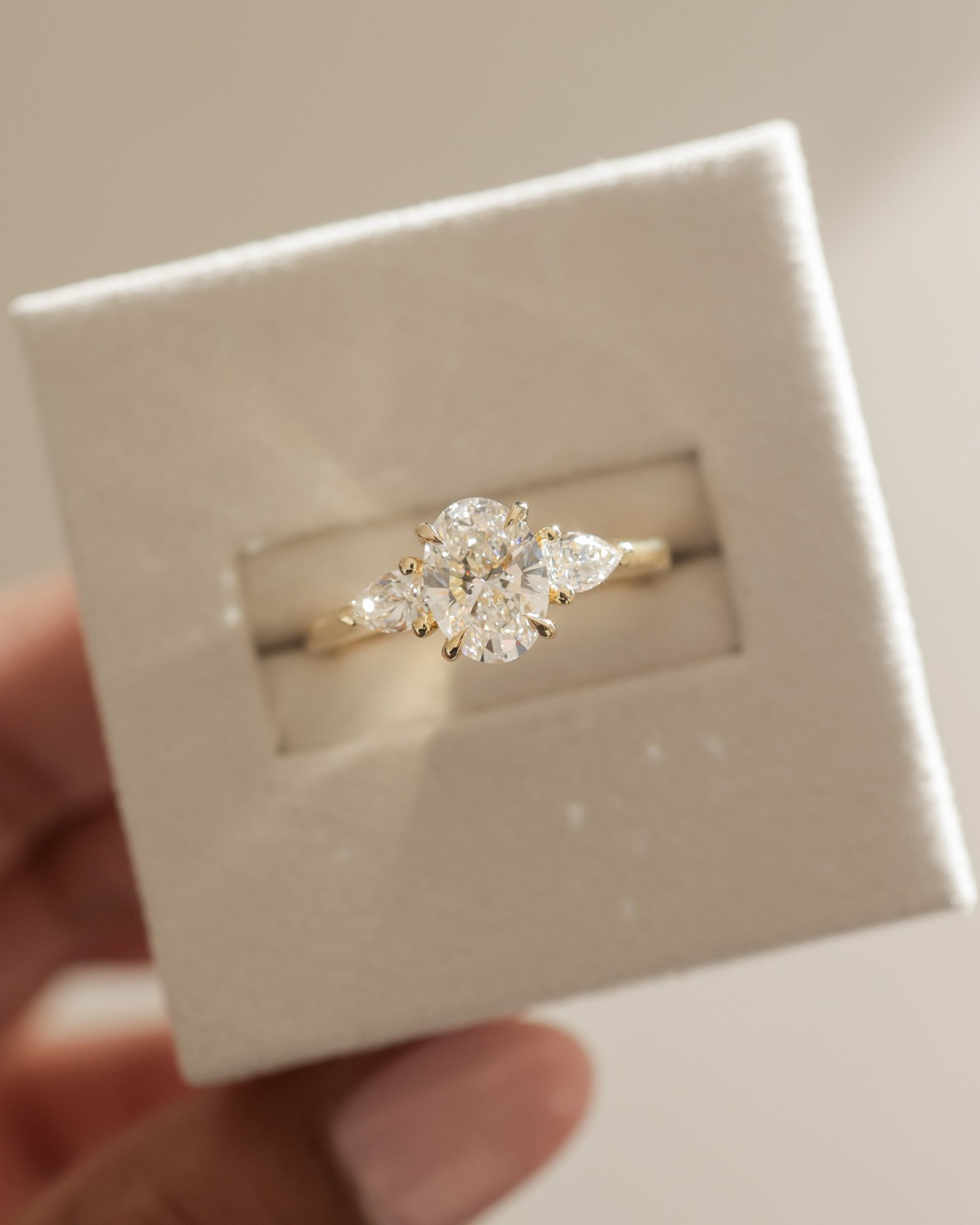 Alexia  Oval Trilogy Ring Lifestyle Image