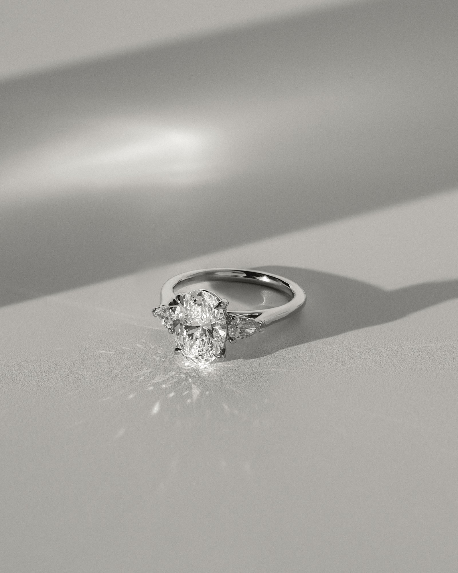 Alexia  Oval Trilogy Ring Lifestyle Image