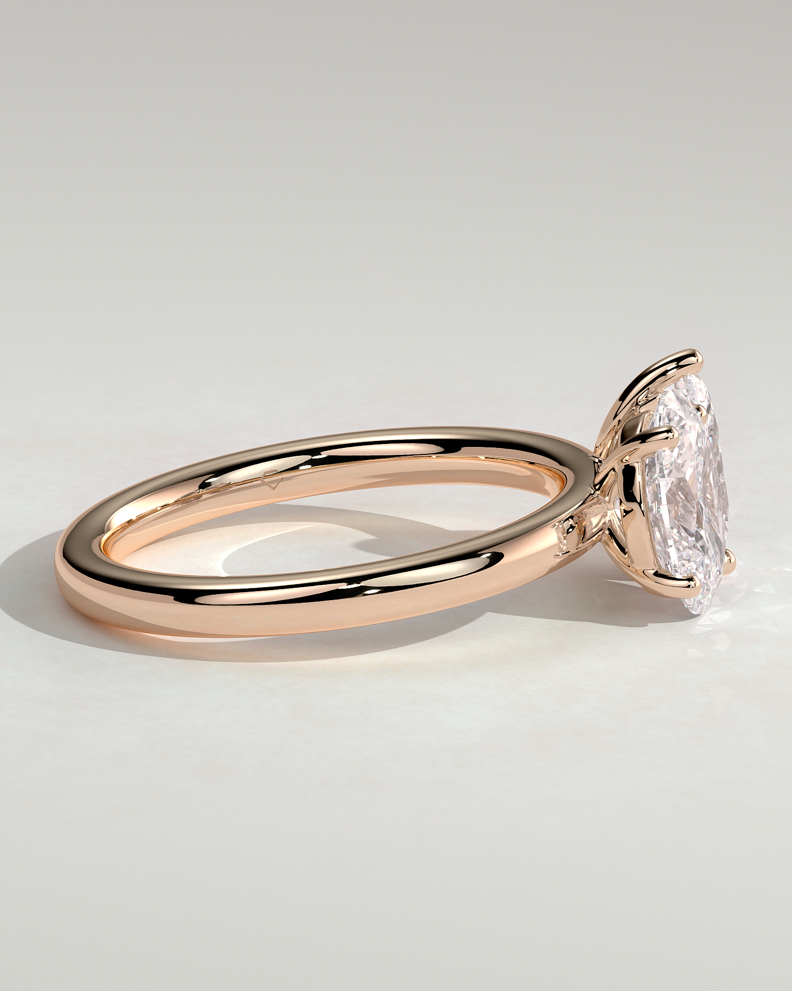 April - Oval & Pear Toi Et Moi - 18k Rose Gold