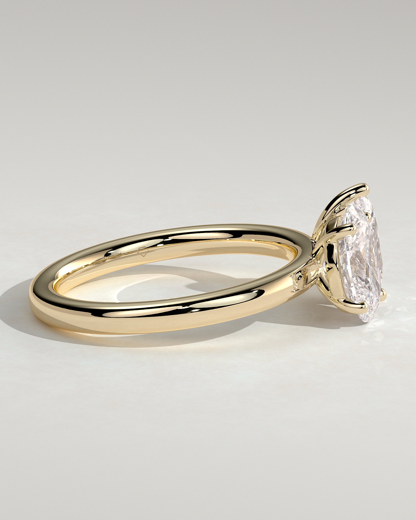 April - Oval & Pear Toi Et Moi - 18k Yellow Gold