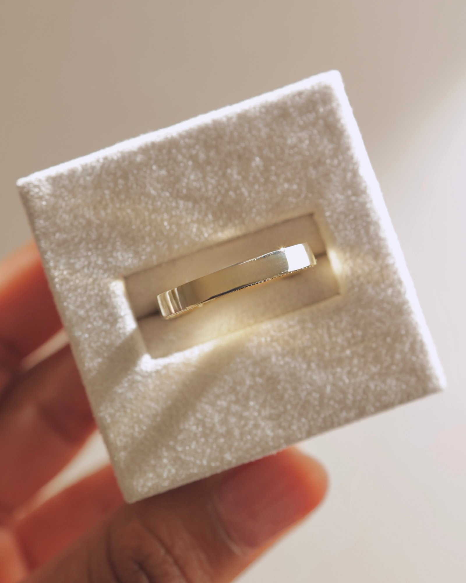 Arden - Cigar Band with Hidden Pav Detail Lifestyle Image