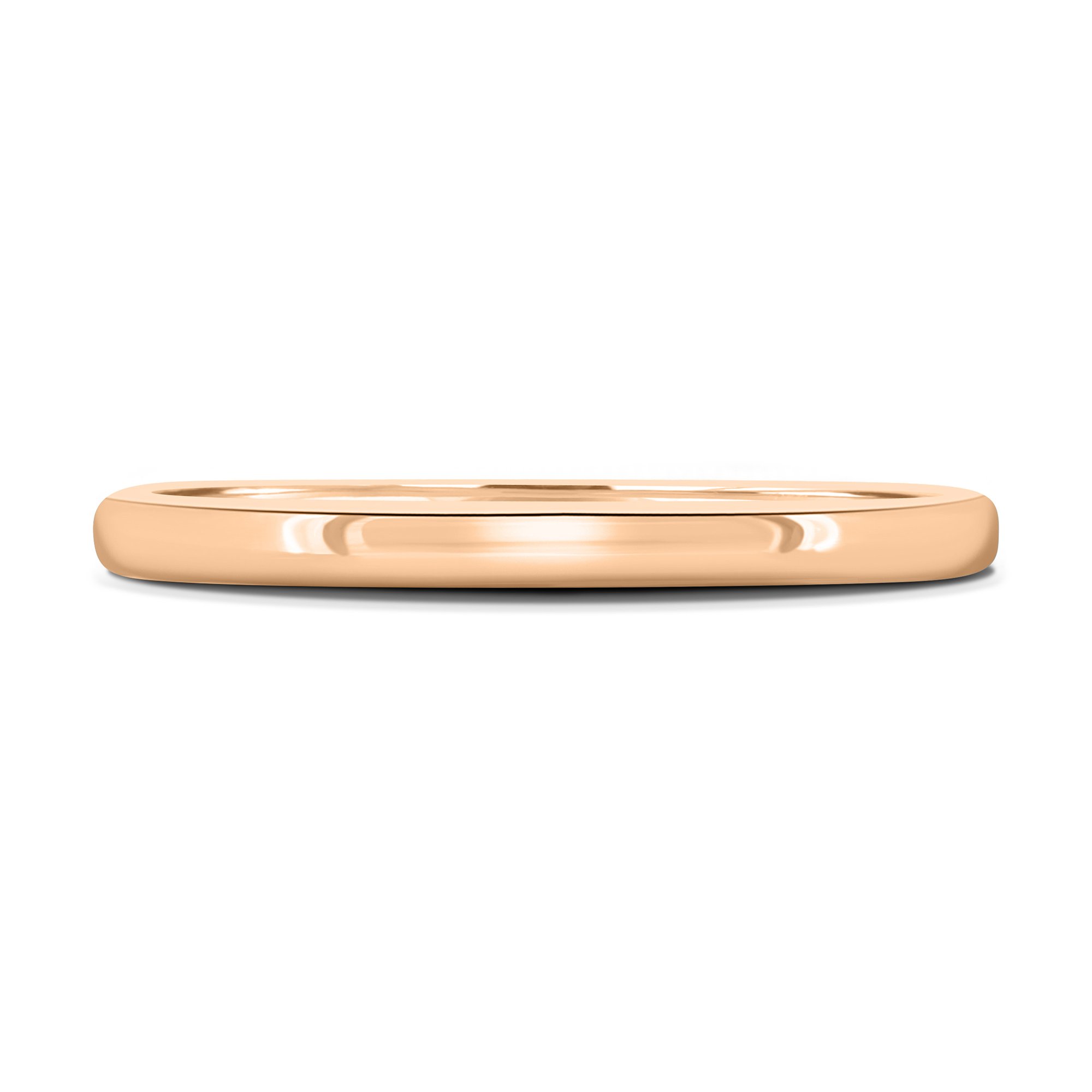 Ashton - Plain Wedding Ring - 18k Rose Gold Straight