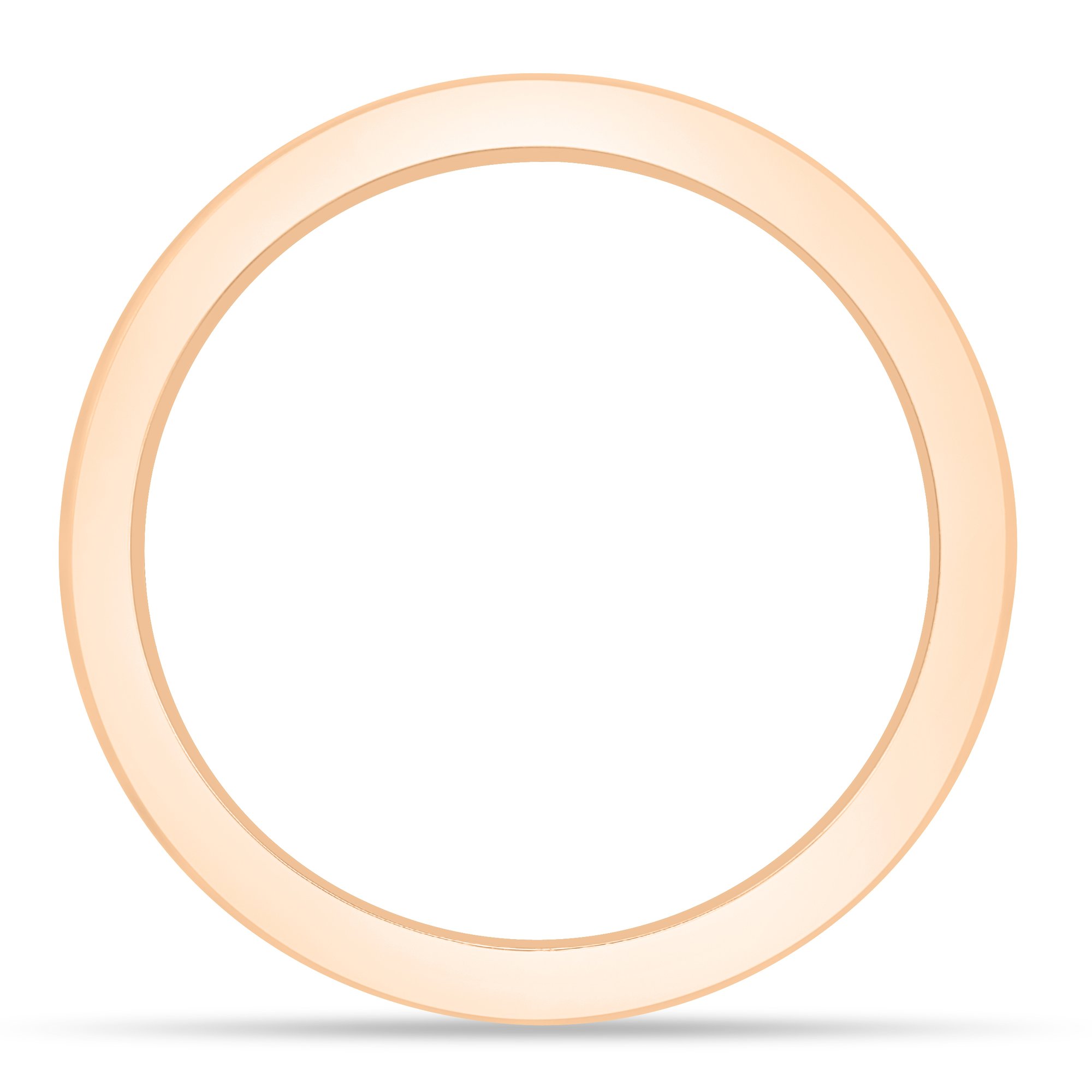 Ashton - Plain Wedding Ring - 18k Rose Gold Straight