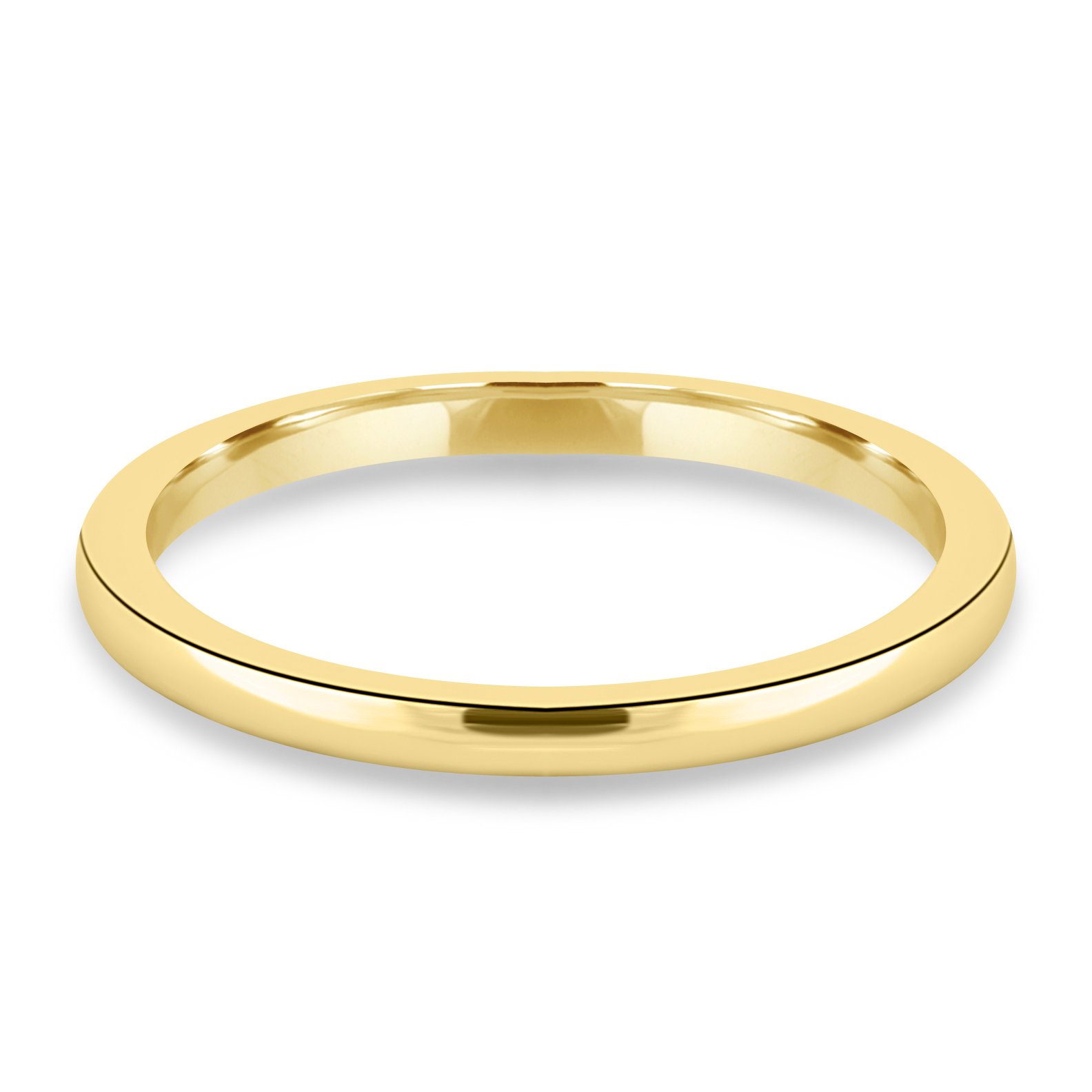 Ashton - Plain Wedding Ring - 18k Yellow Gold Straight