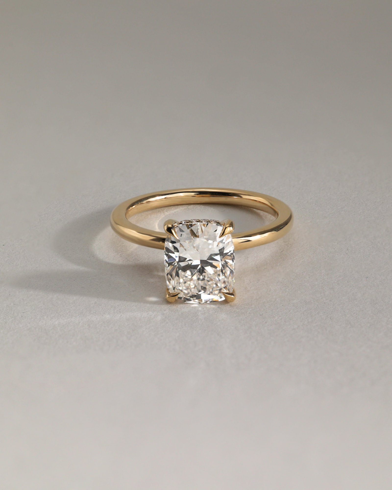 Ava  Elongated Cushion Solitaire Lifestyle Image