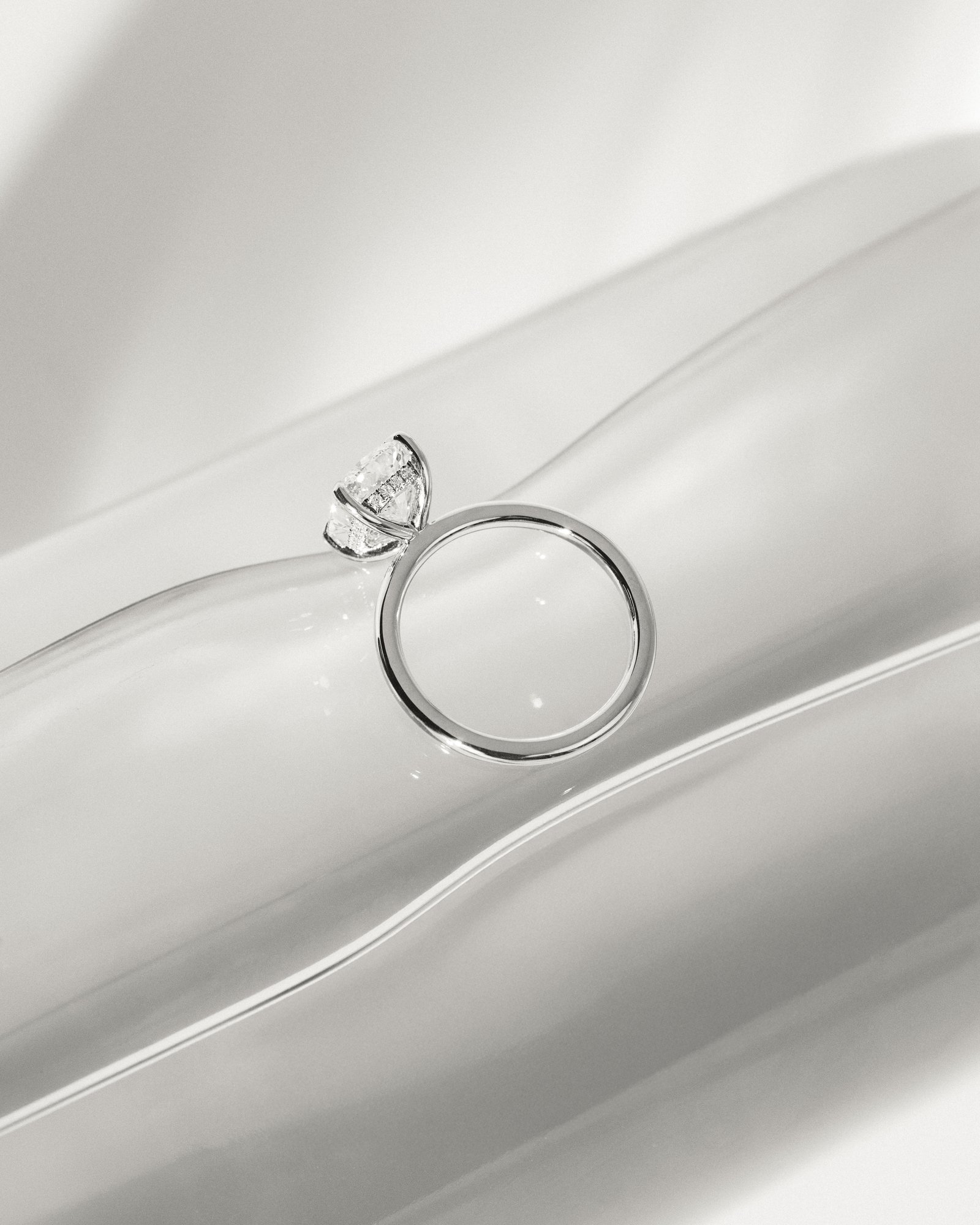 Ava  Elongated Cushion Solitaire Lifestyle Image