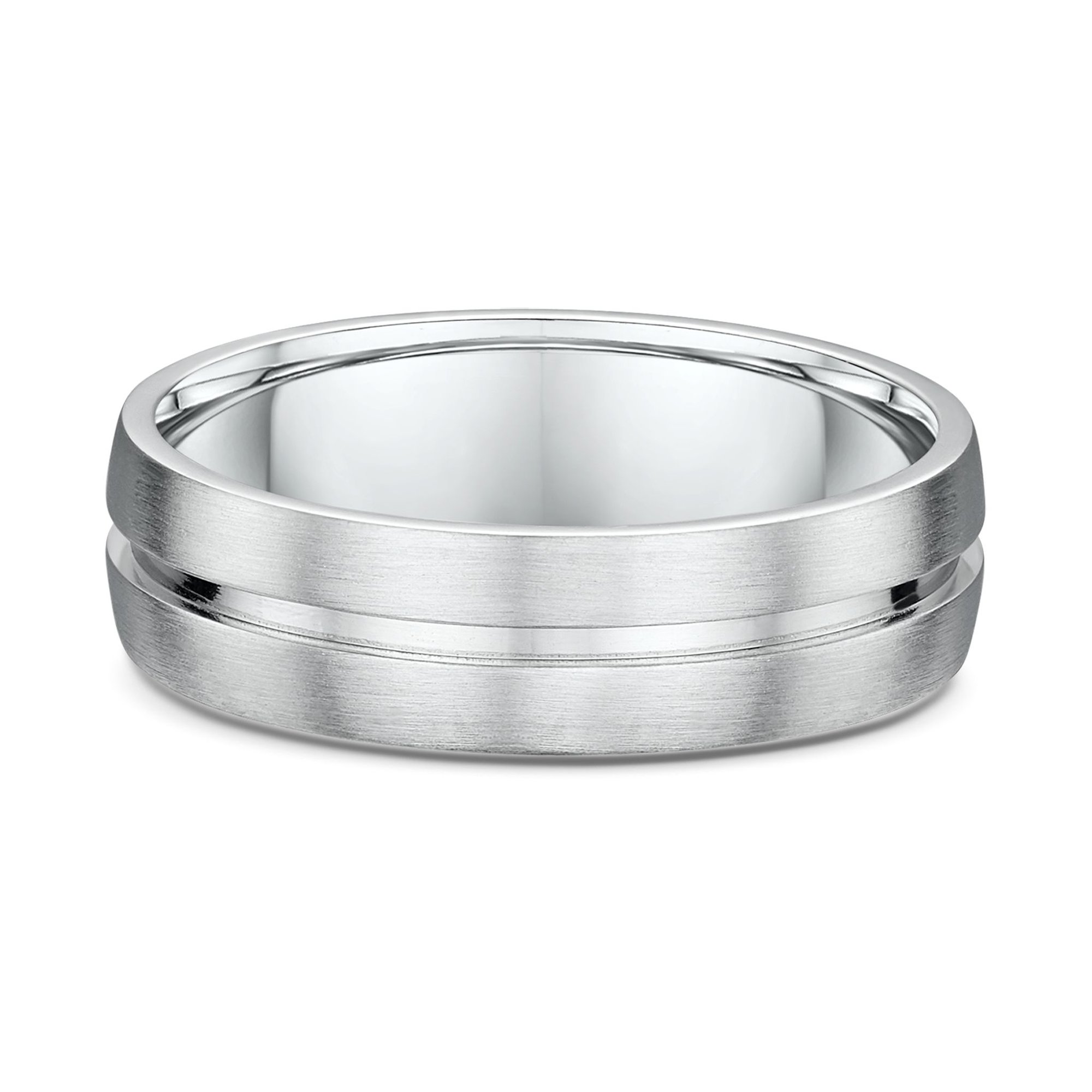 Bailey Mens Wedding Ring - 9k White Gold