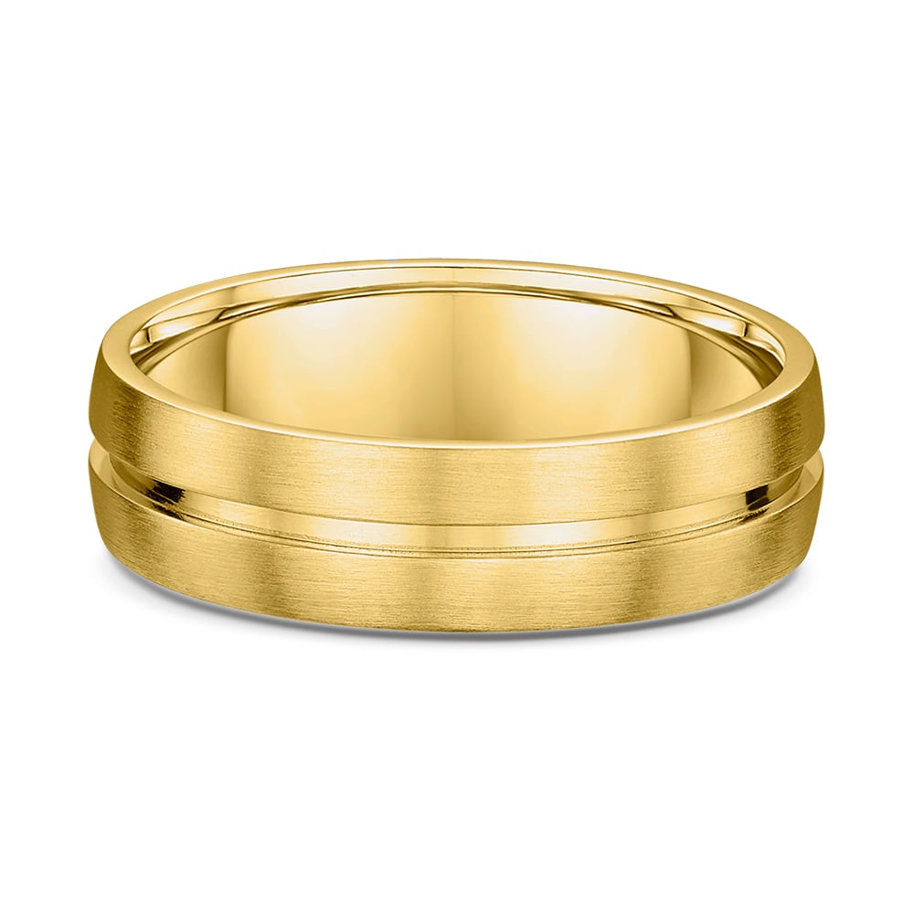 Bailey Mens Wedding Ring - 9k Yellow Gold