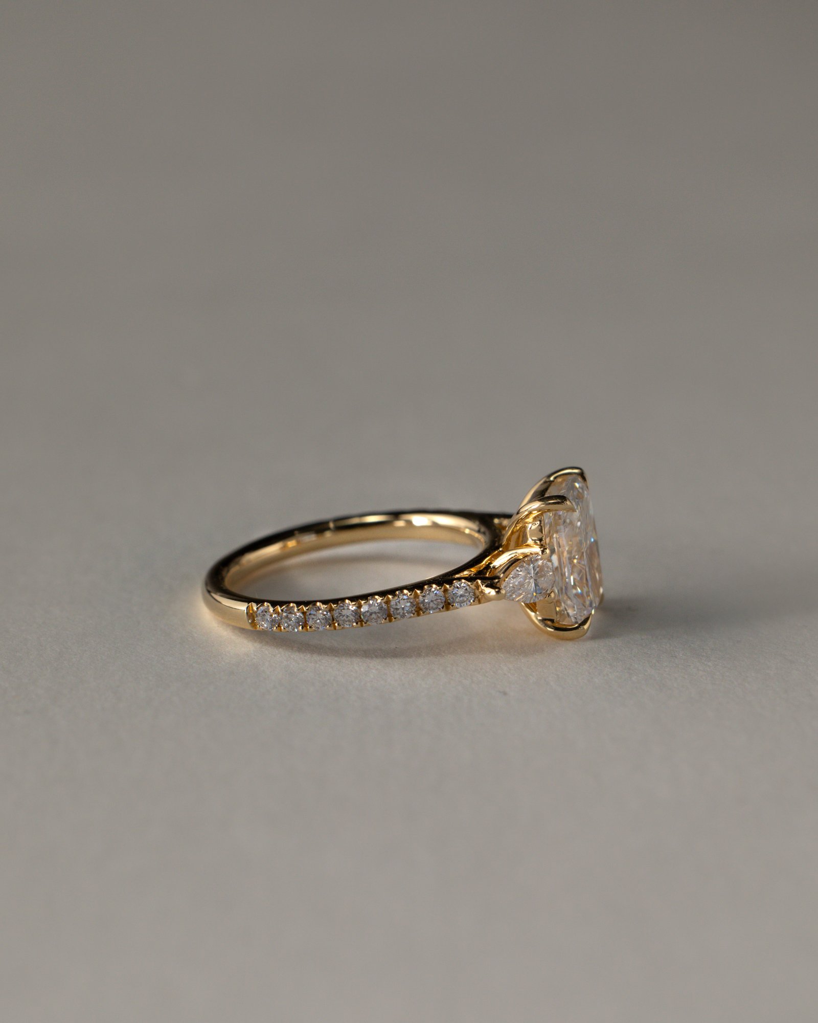 Bree  Elongated Cushion Trilogy with Pav Lifestyle Image